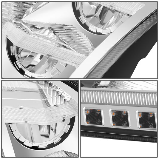 FAROS 18-21 VOLVO VNL, VNL 300, VNL 400, VNL 740, VNL 760, VNL 860 / 18-21 VOLVO VNR, VNR 300, VNR 400, VNR 640 - FULL LED RGB DRL SEQUENTIAL TURN SIGNAL - CHROME