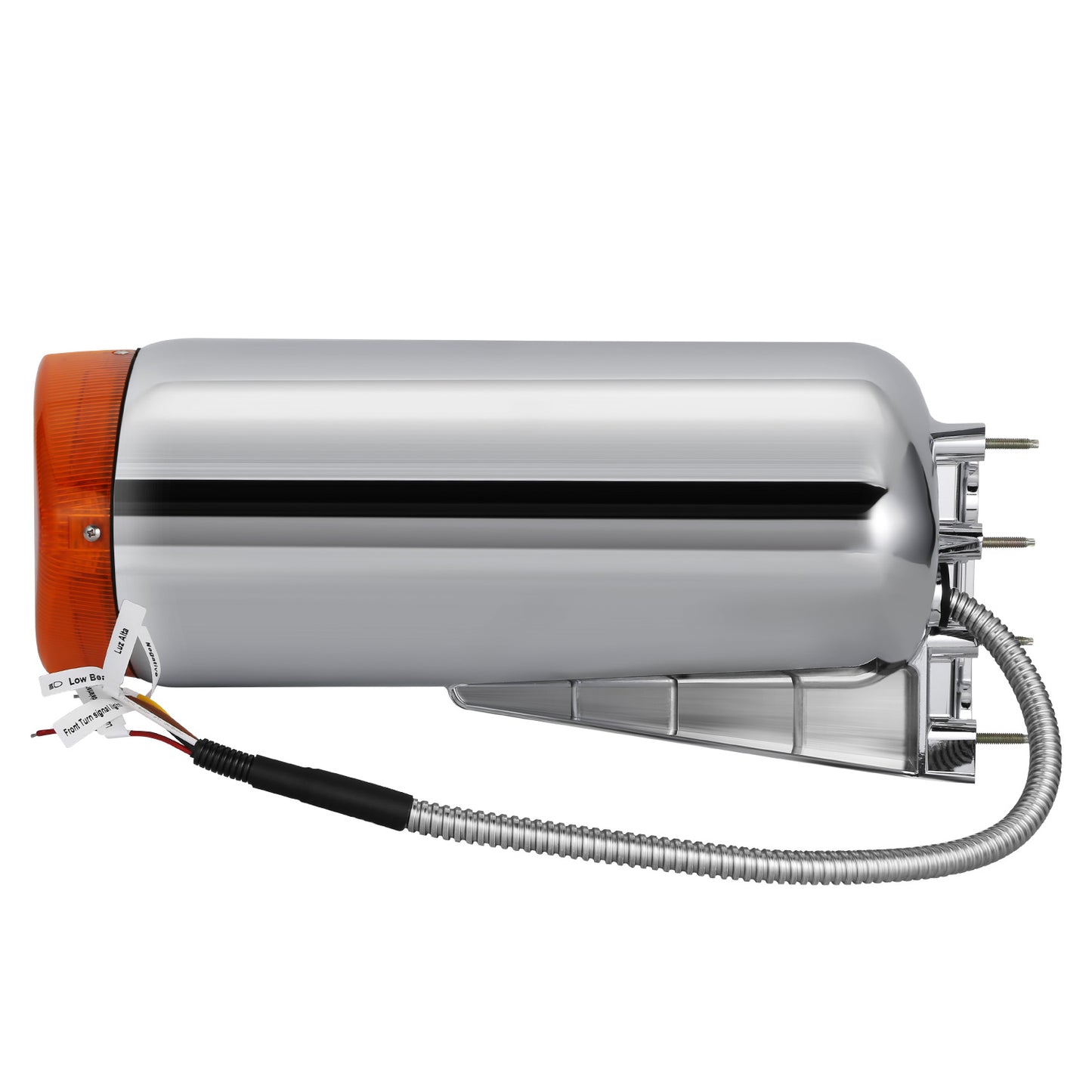 FAROS 81-88 PETERBILT 359 / 87-07 PETERBILT 379 / 08-21 PETERBILT 389 - FULL LED SEQUENTIAL CHASING TURN SIGNAL HEADLIGHT - CHROME