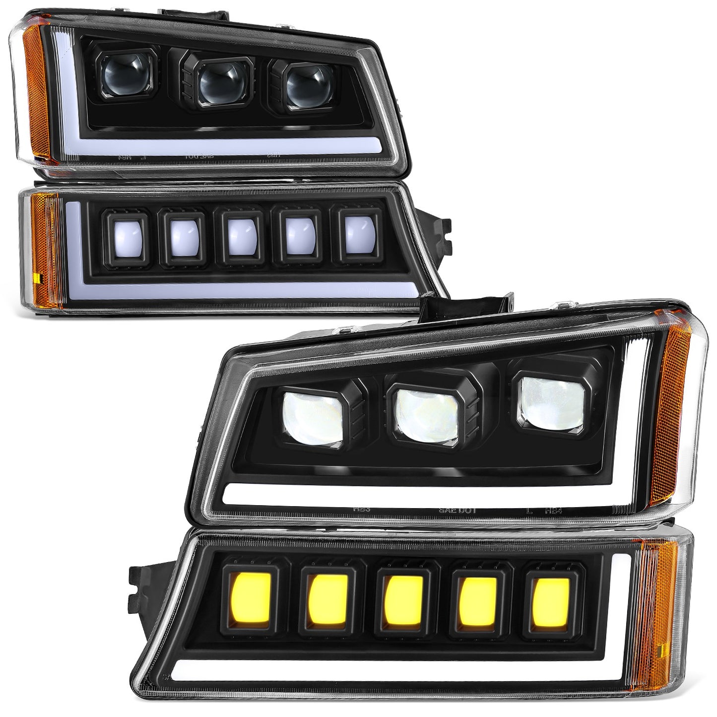 FAROS 03-06 CHEVROLET AVALANCHE 1500 2500 / 03-06 CHEVROLET SILVERADO 1500 2500 3500 / 03-06 CHEVROLET SILVERADO 1500 HD 2500 HD / 07 CHEVROLET SILVERADO 1500 1500 HD 2500 HD 3500 CLASSIC - FOR AVALANCHE, FITS MODELS WITHOUT FACTORY CLADDING ONLY -