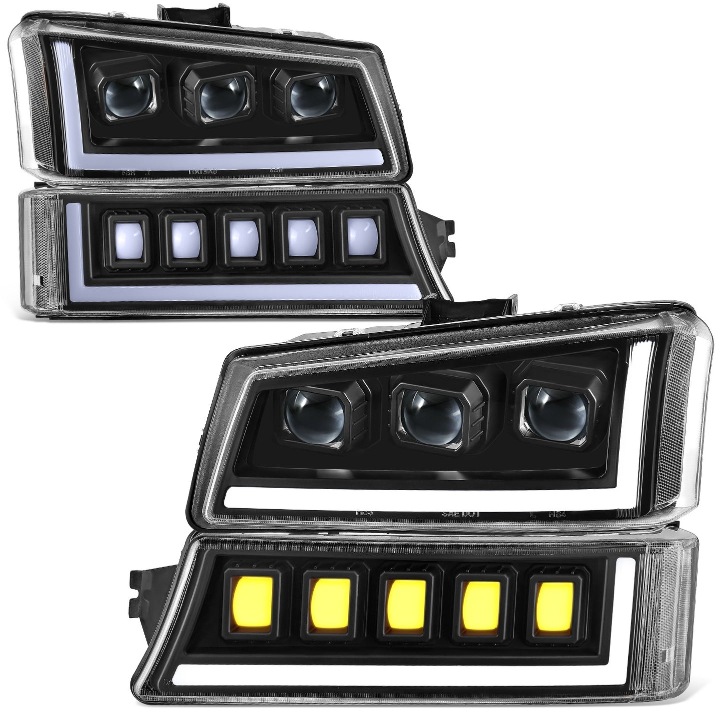 FAROS 03-06 CHEVROLET AVALANCHE 1500 2500 / 03-06 CHEVROLET SILVERADO 1500 2500 3500 / 03-06 CHEVROLET SILVERADO 1500 HD 2500 HD / 07 CHEVROLET SILVERADO 1500 1500 HD 2500 HD 3500 CLASSIC - FOR AVALANCHE, FITS MODELS WITHOUT FACTORY CLADDING ONLY -