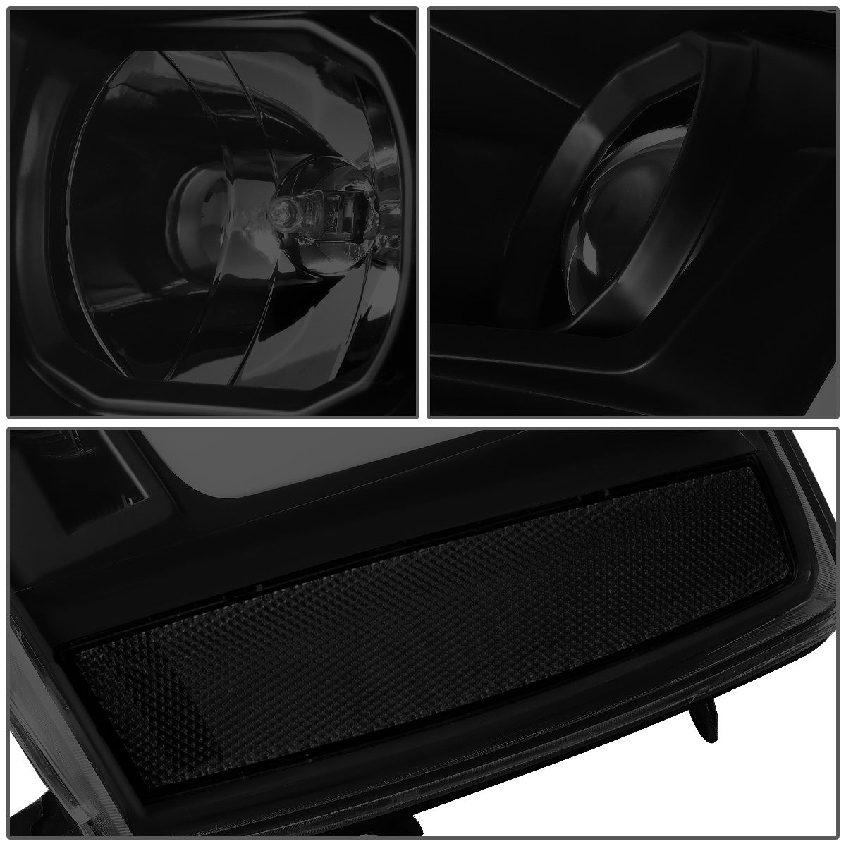 FAROS 07-13 CHEVY AVALANCHE, SUBURBAN 2500 / 07-14 CHEVY TAHOE, SUBURBAN 1500 - LED DRL - C-BAR - BLACK HOUSING / SMOKE LENS / CLEAR CORNER