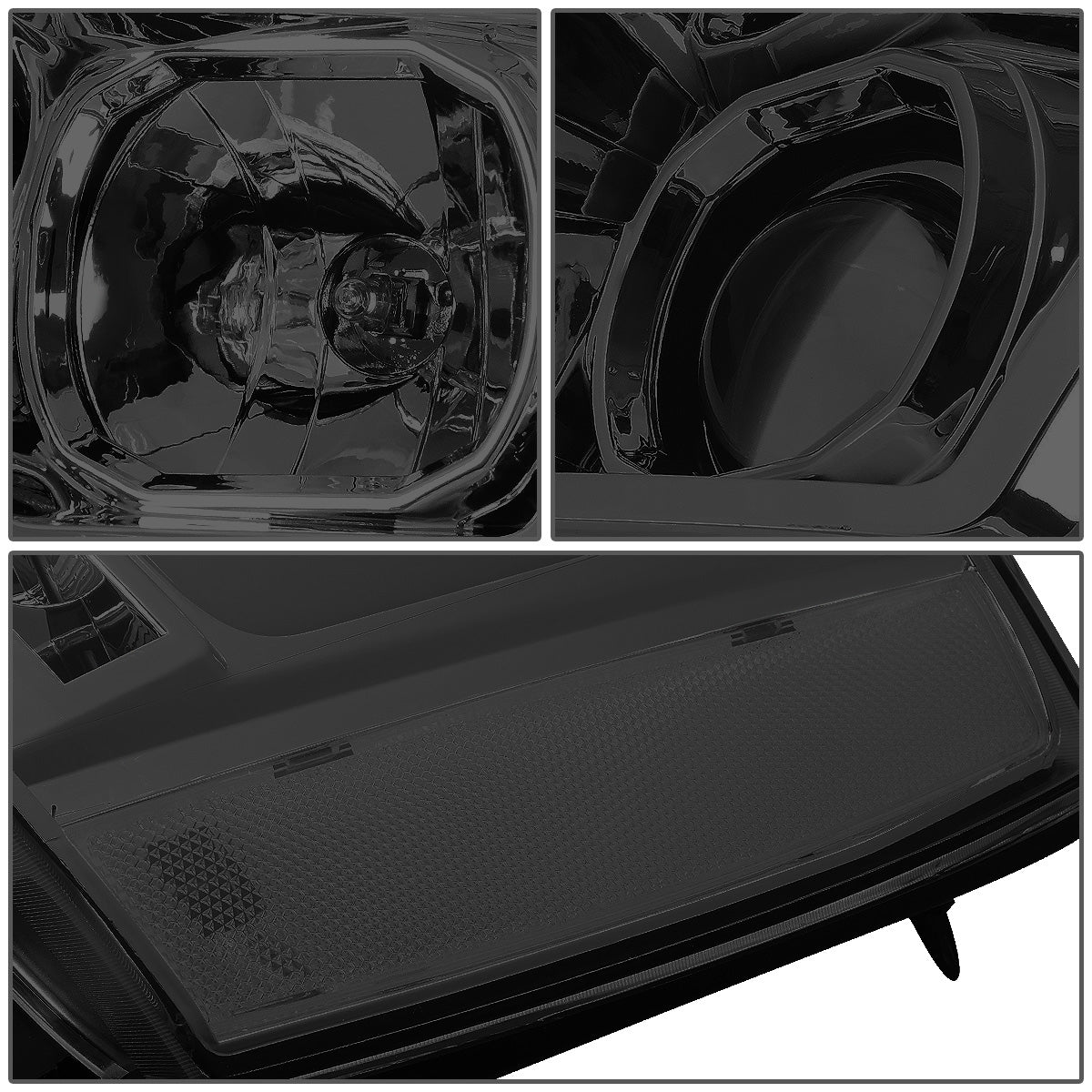 FAROS 07-13 CHEVY AVALANCHE, SUBURBAN 2500 / 07-14 CHEVY TAHOE, SUBURBAN 1500 - LED DRL - C-BAR - SMOKE HOUSING / CLEAR CORNER