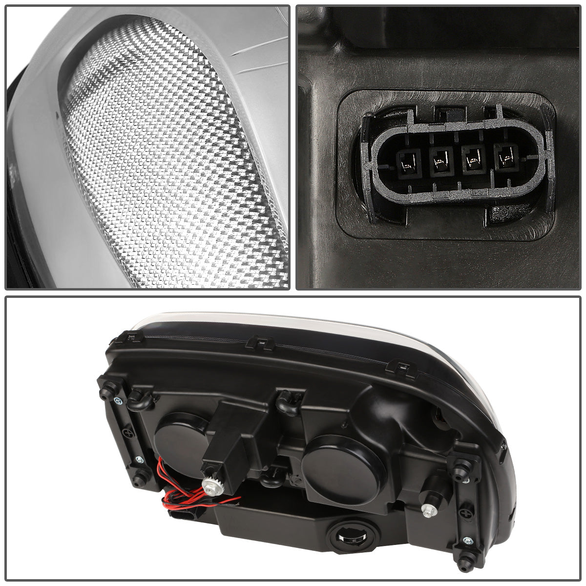 FAROS 02-06 CHEVY TRAILBLAZER EXT / 02-09 CHEVY TRAILBLAZER - 4DR - LED DRL - OE - CHROME HOUSING / CLEAR CORNER