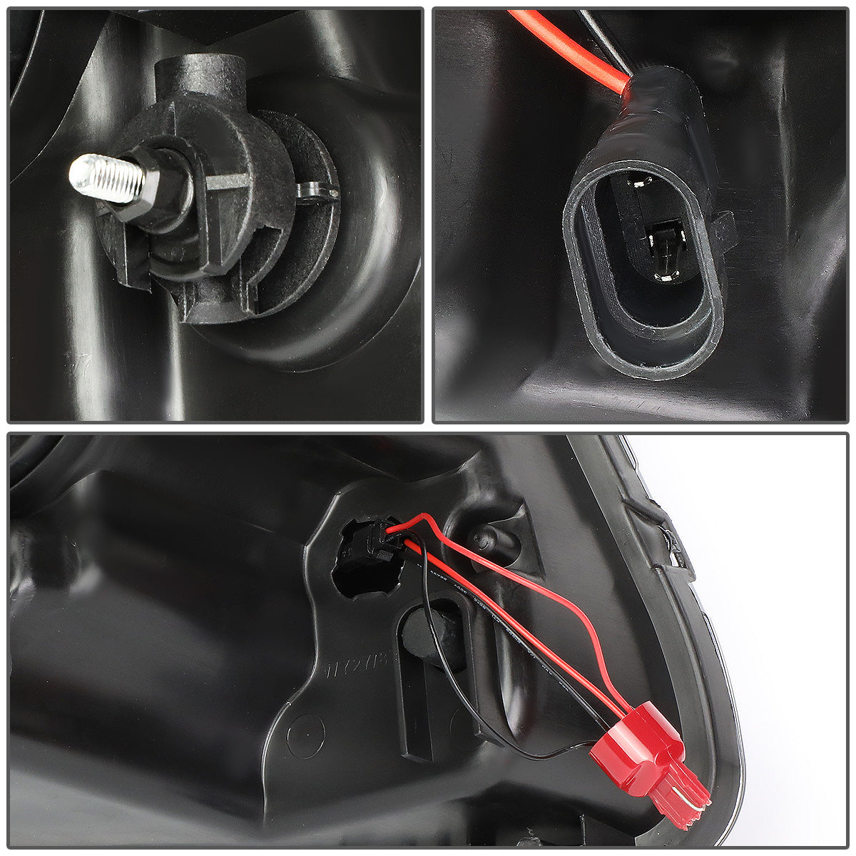 FAROS 11-13 JEEP GRAND CHEROKEE - FITS MODELS WITH HALOGEN HEADLIGHTS ONLY - PROJECTOR LOW BEAM - BLACK HOUSING / CLEAR CORNER / SMOKE LENS - H1 LOW BEAM / 9005 HIGH BEAM