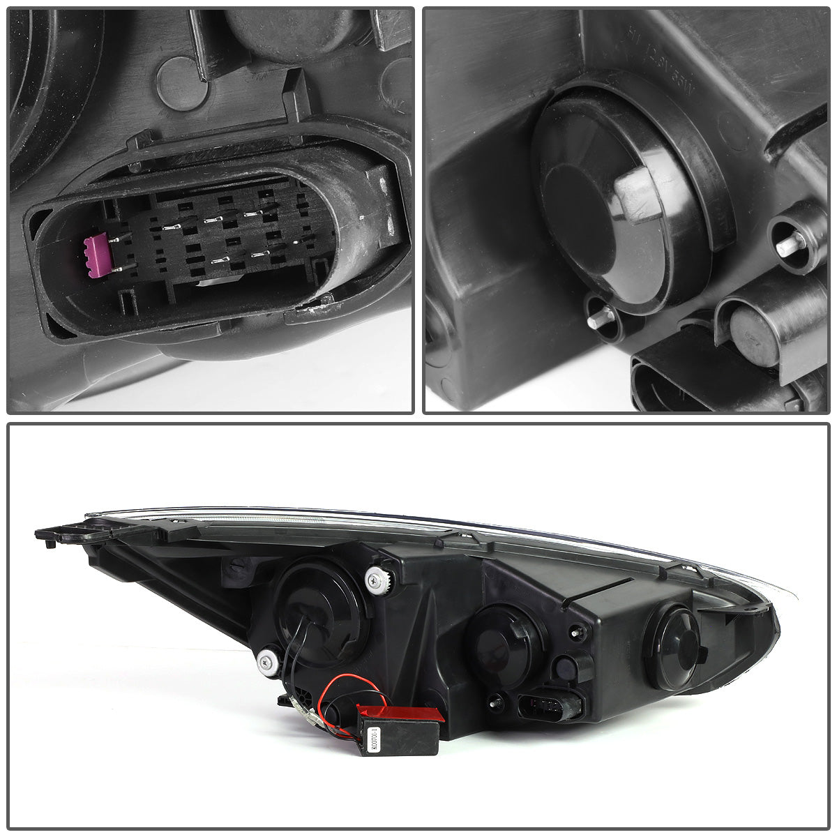 FAROS 15-17 FORD FOCUS 4-DOOR - ONLY FITS HALOGEN HEADLIGHT MODELS - DOES NOT FIT ELECTRIC MODELS - LED - DUAL HALO PROJECTOR - SMOKE HOUSING / AMBER CORNER - H11 LOW BEAM / H1 HIGH BEAM