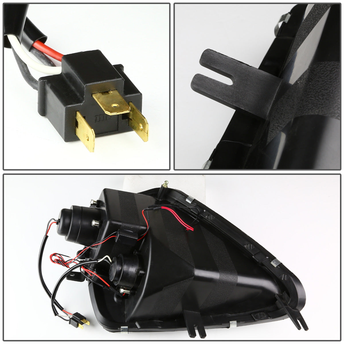 FAROS 00-05 MITSUBISHI ECLIPSE 2-DOOR - LED - HALO PROJECTOR - SMOKE HOUSING / AMBER CORNER - H1 LOW BEAM / HIGH BEAM