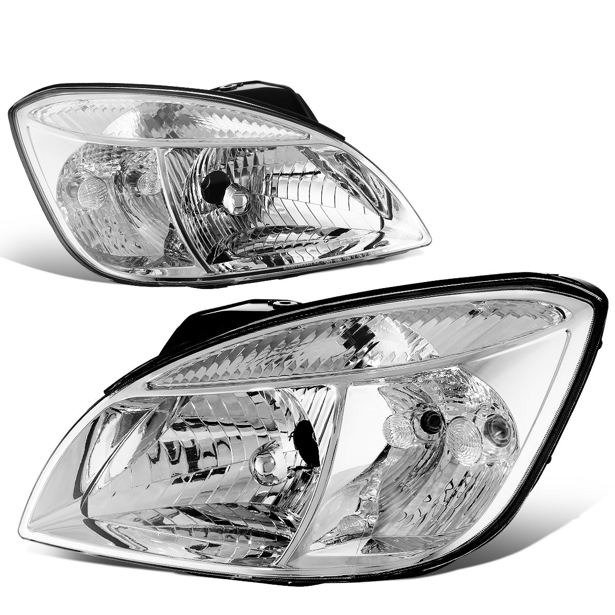FAROS 06-08 KIA RIO / 06-08 KIA RIO5 - CHROME HOUSING / CLEAR CORNER - H4 HIGH BEAM / H4 LOW BEAM / PY21W SIGNAL / 194 MARKER