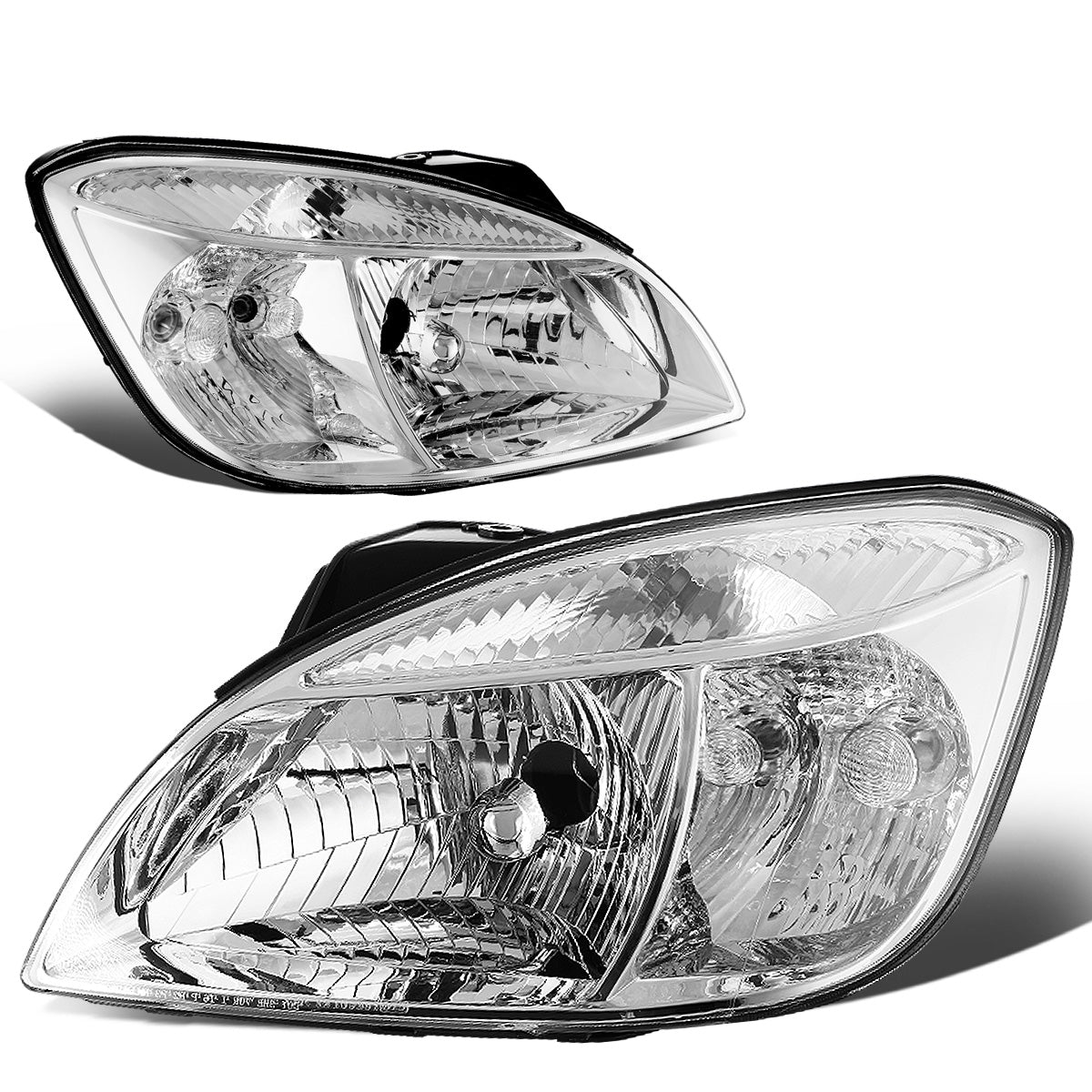 FAROS 06-08 KIA RIO / 06-08 KIA RIO5 - CHROME HOUSING / CLEAR CORNER - H4 HIGH BEAM / H4 LOW BEAM / PY21W SIGNAL / 194 MARKER