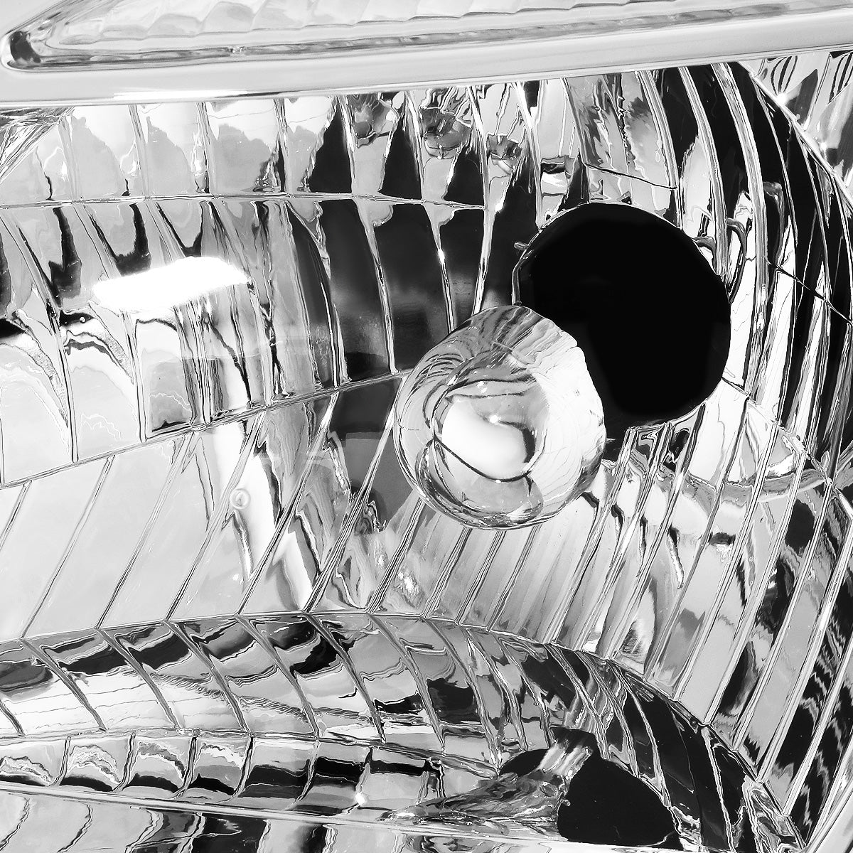 FAROS 06-08 KIA RIO / 06-08 KIA RIO5 - CHROME HOUSING / CLEAR CORNER - H4 HIGH BEAM / H4 LOW BEAM / PY21W SIGNAL / 194 MARKER