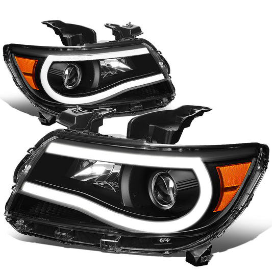 FAROS 15-20 CHEVY COLORADO - FULL LED U-TUBE DRL - PROJECTOR - BLACK HOUSING / AMBER CORNER