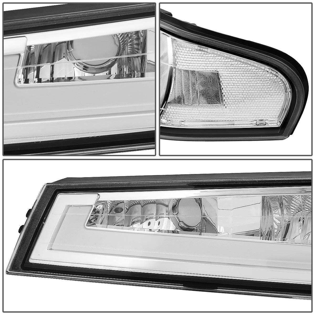 FAROS 04-12 CHEVY COLORADO - LED RUNNING LIGHTS REQUIRE TAPPING INTO EXISTING WIRING - LED DRL - CHROME HOUSING / CLEAR CORNER - 9006 LOW BEAM / 9005 HIGH