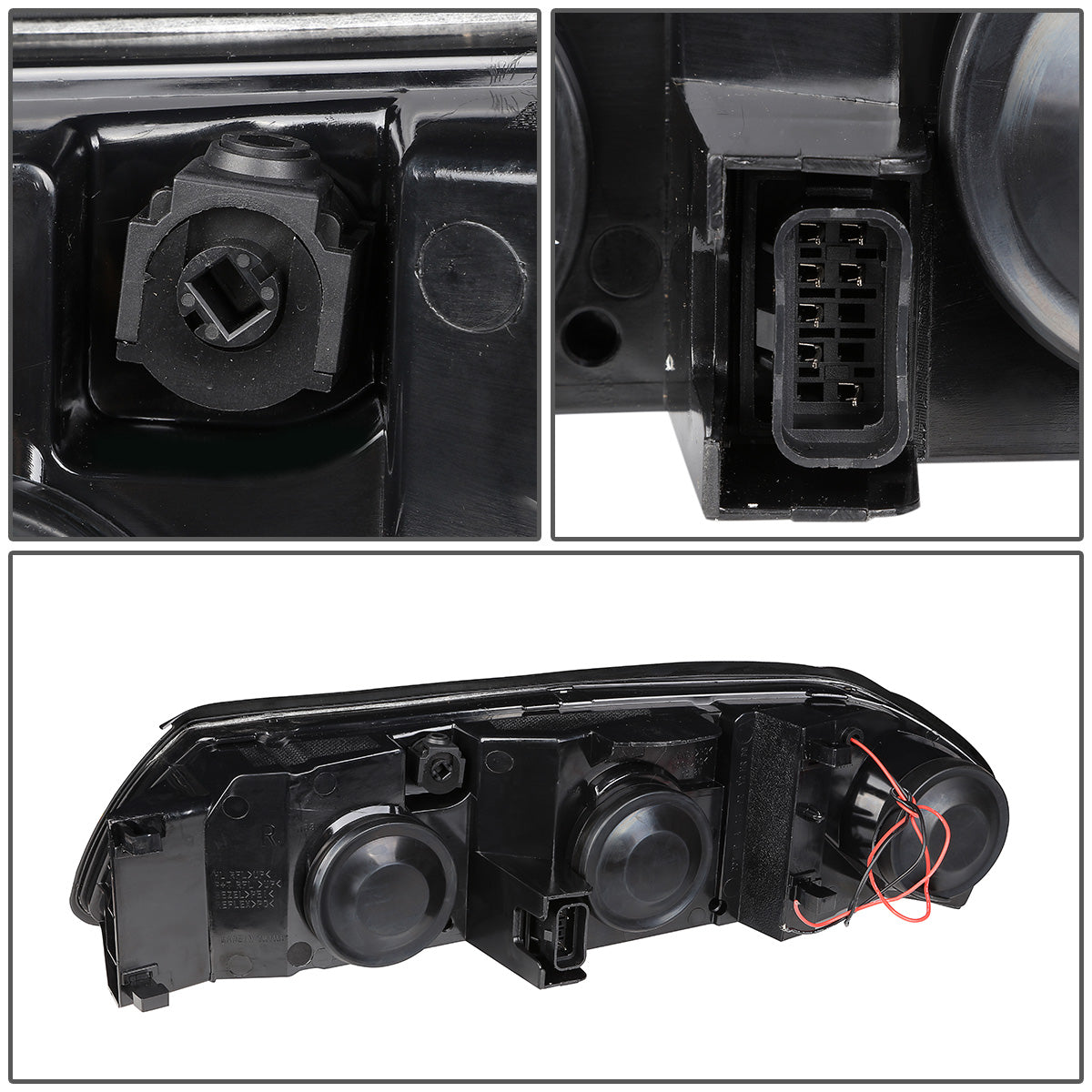 FAROS 00-05 CHEVY IMPALA 4-DOOR - LED DRL - CHROME HOUSING / AMBER CORNER - 9006 LOW BEAM / 9005 HIGH BEAM