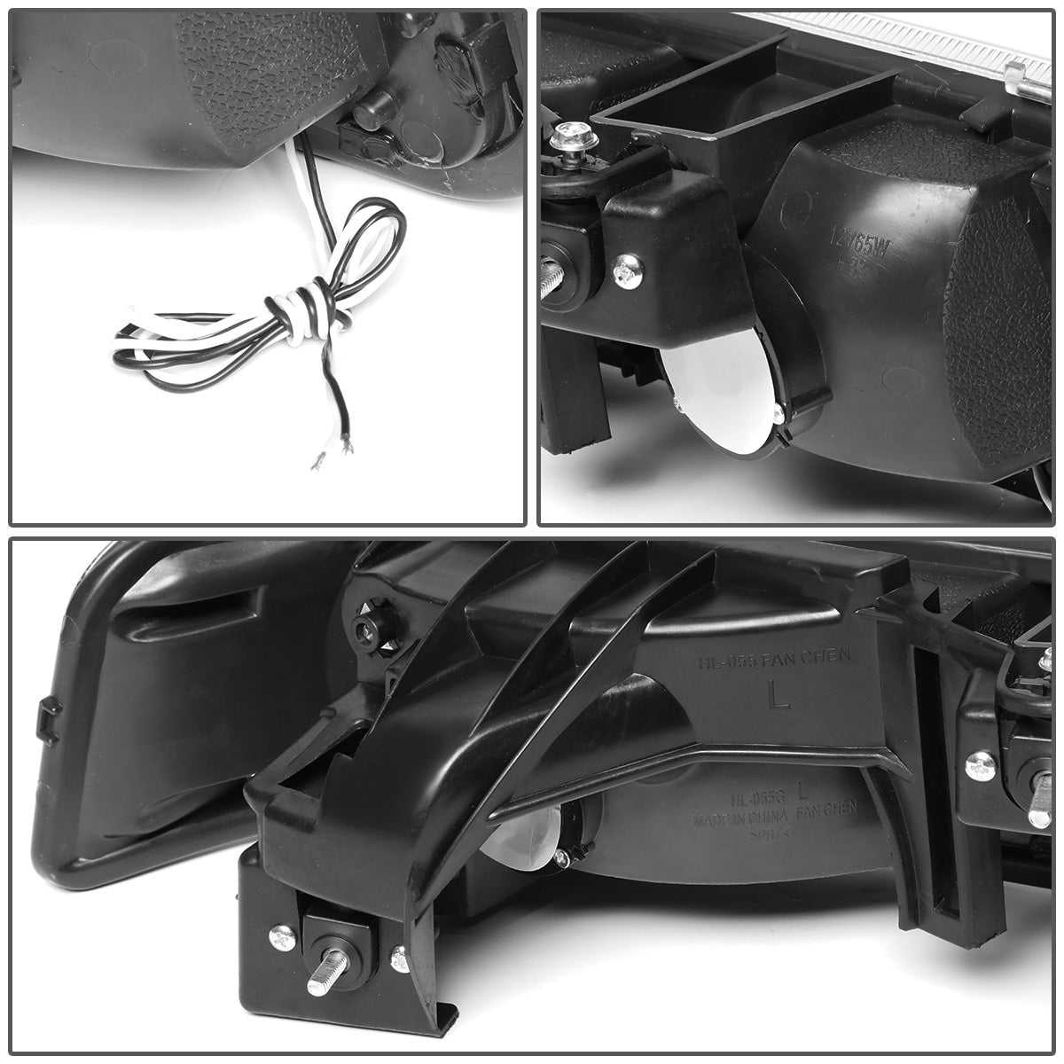 FAROS 99-02 CHEVY SILVERADO 1500, 2500 / 01-02 CHEVY SILVERADO 1500HD, SILVERADO 2500HD, SILVERADO 3500 / 00-06 CHEVY SUBURBAN 1500, SUBURBAN 2500, TAHOE - LED DRL - DRL REQUIRES WIRING INTO EXISTING LIGHTING HARNESS - 4PC - BLACK HOUSING / CLEAR CORNER