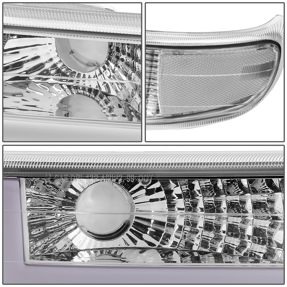 FAROS 99-02 CHEVY SILVERADO 1500, 2500 / 01-02 CHEVY SILVERADO 1500HD, SILVERADO 2500HD, SILVERADO 3500 / 00-06 CHEVY SUBURBAN 1500, SUBURBAN 2500, TAHOE - LED DRL - DRL REQUIRES WIRING INTO EXISTING LIGHTING HARNESS - 4PC - CHROME HOUSING / CLEAR CORNER