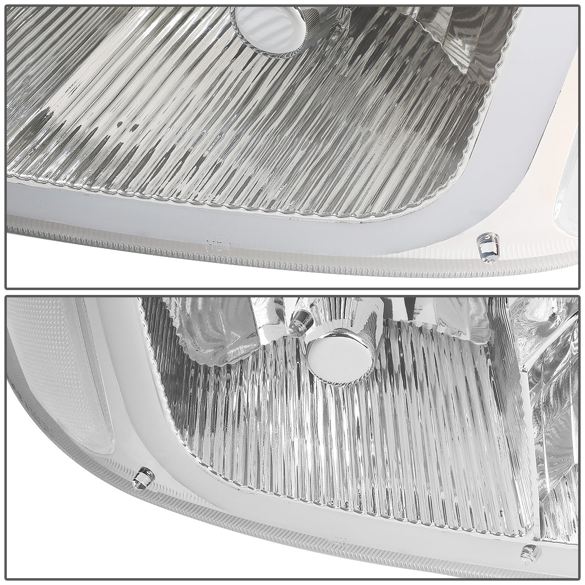 FAROS 2001 GMC SIERRA C3 / 02-06 GMC SIERRA 1500 DENALI / 01-06 GMC YUKON DENALI, YUKON XL 1500 DENALI / 2007 GMC SIERRA 1500 DENALI - LED DRL - 4PC - CHROME HOUSING / CLEAR CORNER