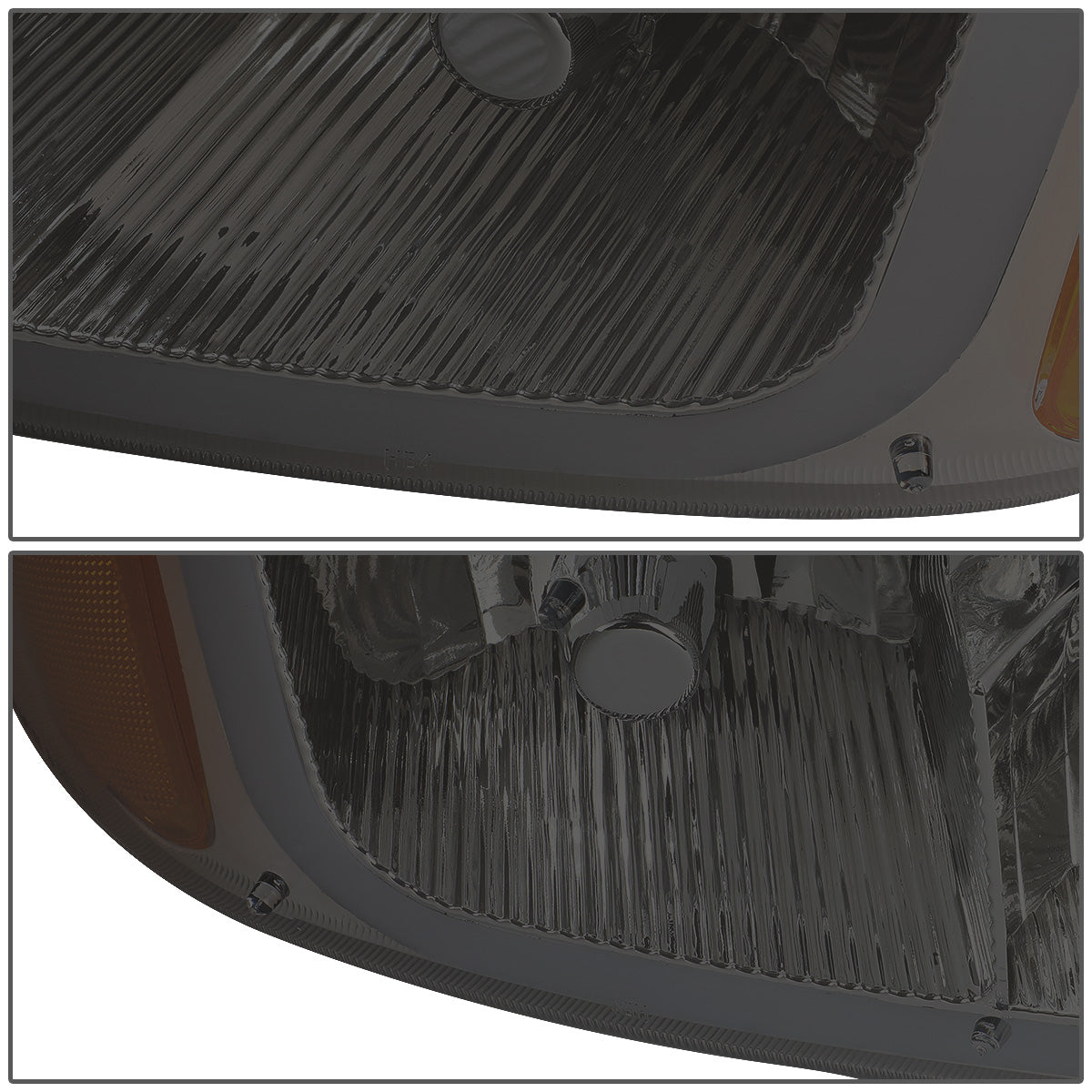 FAROS 2001 GMC SIERRA C3 / 02-06 GMC SIERRA 1500 DENALI / 01-06 GMC YUKON DENALI, YUKON XL 1500 DENALI / 2007 GMC SIERRA 1500 DENALI - LED DRL - 4PC - SMOKE HOUSING / AMBER CORNER