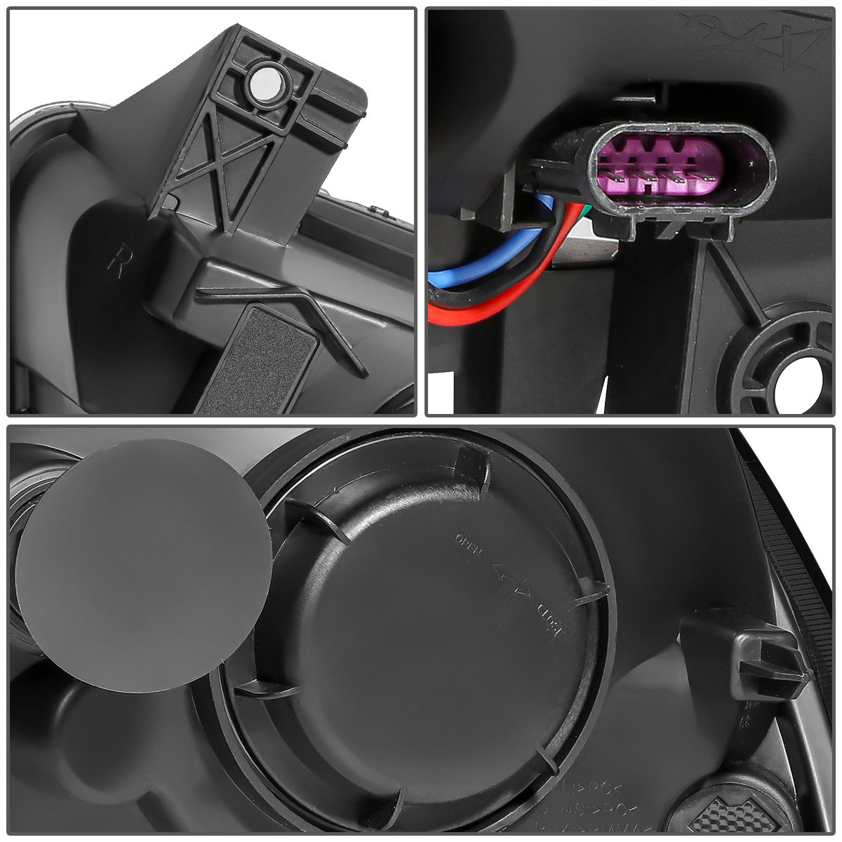 FAROS 11-14 DODGE CHARGER WITH HALOGEN HEADLIGHTS - LED DRL - PROJECTOR - SMOKE HOUSING / CLEAR CORNER - 9005 HIGH / H11 LOW BEAM / 3157A TURN SIGNAL