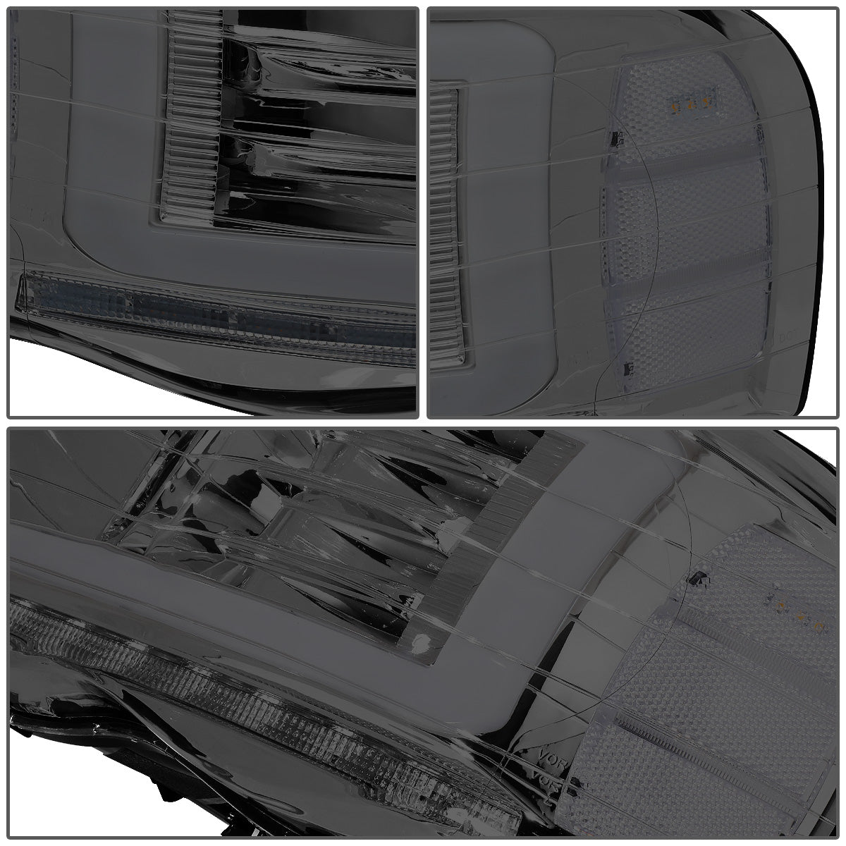 FAROS 06-08 DODGE RAM 1500 / 06-09 RAM 2500 , 3500 2/4-DOOR - FOR 2009 , FIT OLD BODY STYLE ONLY - DOES NOT FIT NEW BODY STYLE MODELS - STOCK HEADLIGHTS WITHOUT AMBER BAR - LED DRL - SMOKE HOUSING / CLEAR CORNER - H13 LOW BEAM / HIGH BEAM