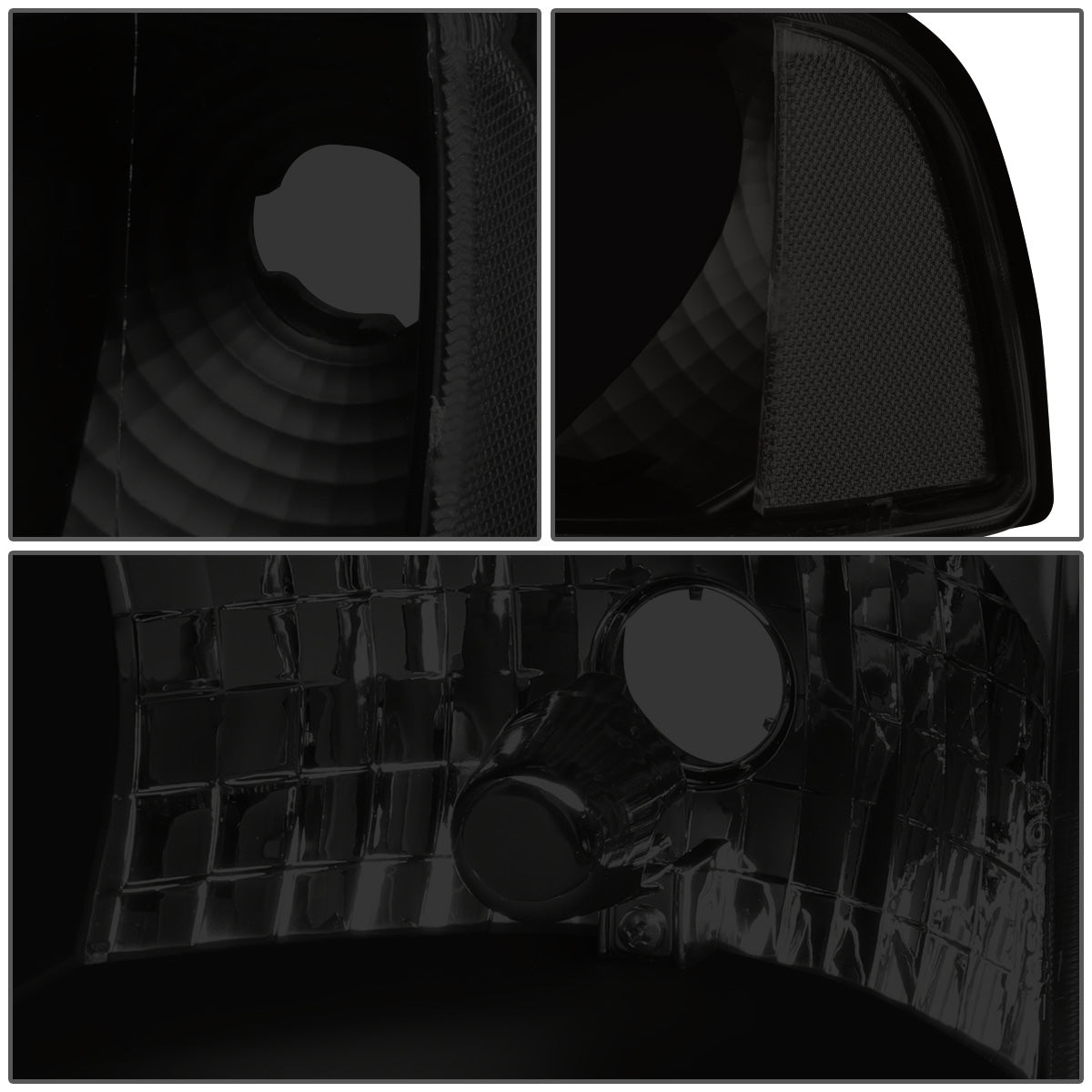 FAROS 94-01 DODGE RAM 1500 / 94-02 DODGE RAM 2500 3500 - DOES NOT FIT SPORT MODELS - LED DRL - SMOKE HOUSING / CLEAR CORNER - 9004 LOW BEAM / HIGH BEAM