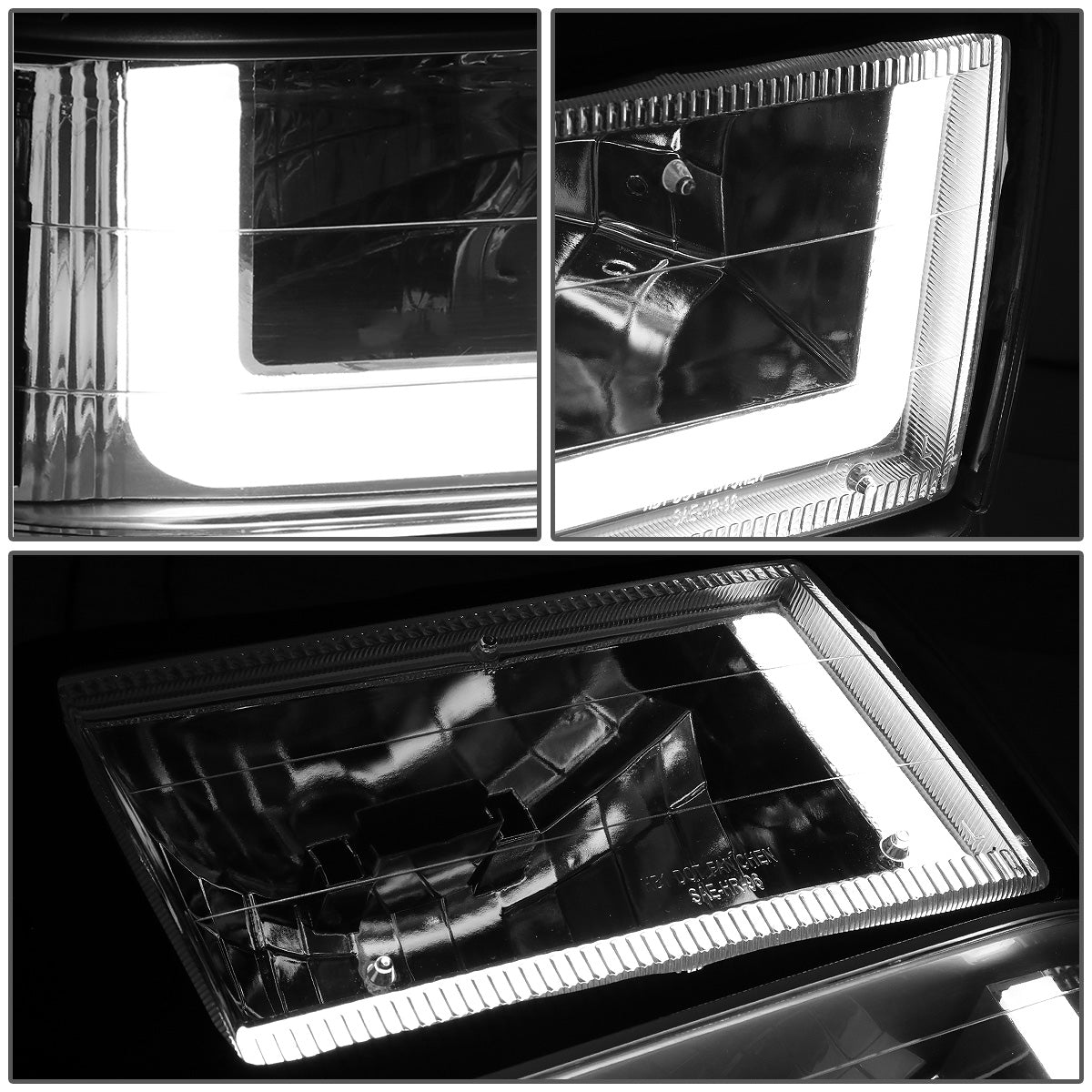 FAROS 91-94 FORD EXPLORER - LED RUNNING LIGHTS REQUIRE TAPPING INTO EXISTING WIRING - LED DRL - CHROME HOUSING / CLEAR CORNER - 9004 LOW BEAM / 9004 HIGH BEAM