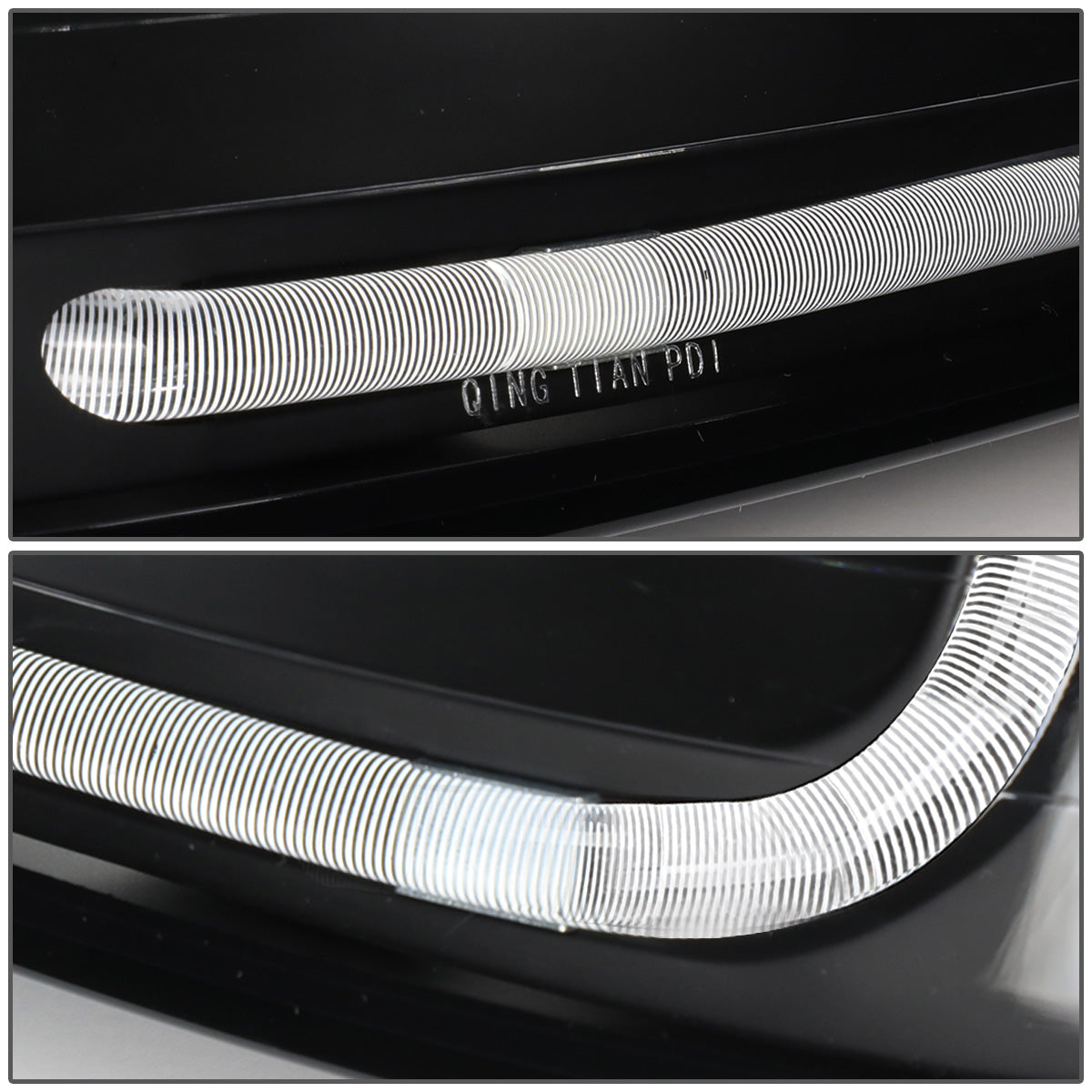 FAROS 99-04 FORD MUSTANG - LED DRL - BLACK HOUSING / CLEAR CORNER - 9007 LOW / HIGH BEAM