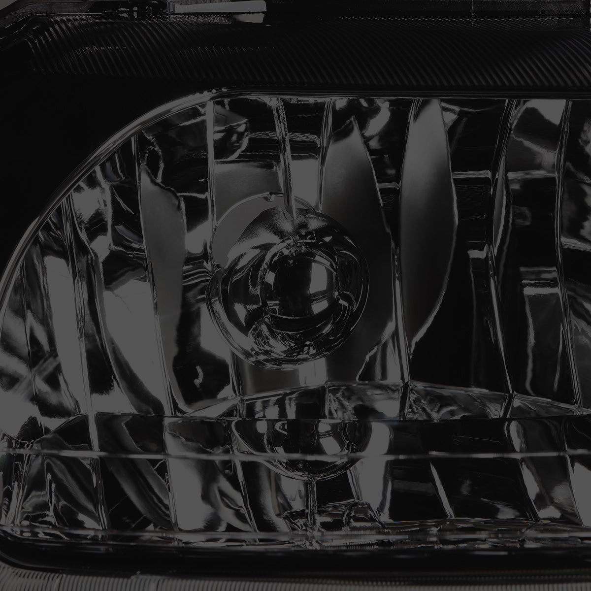 FAROS 99-04 FORD MUSTANG - LED DRL - SMOKE HOUSING / CLEAR CORNER - 9007 LOW / HIGH BEAM