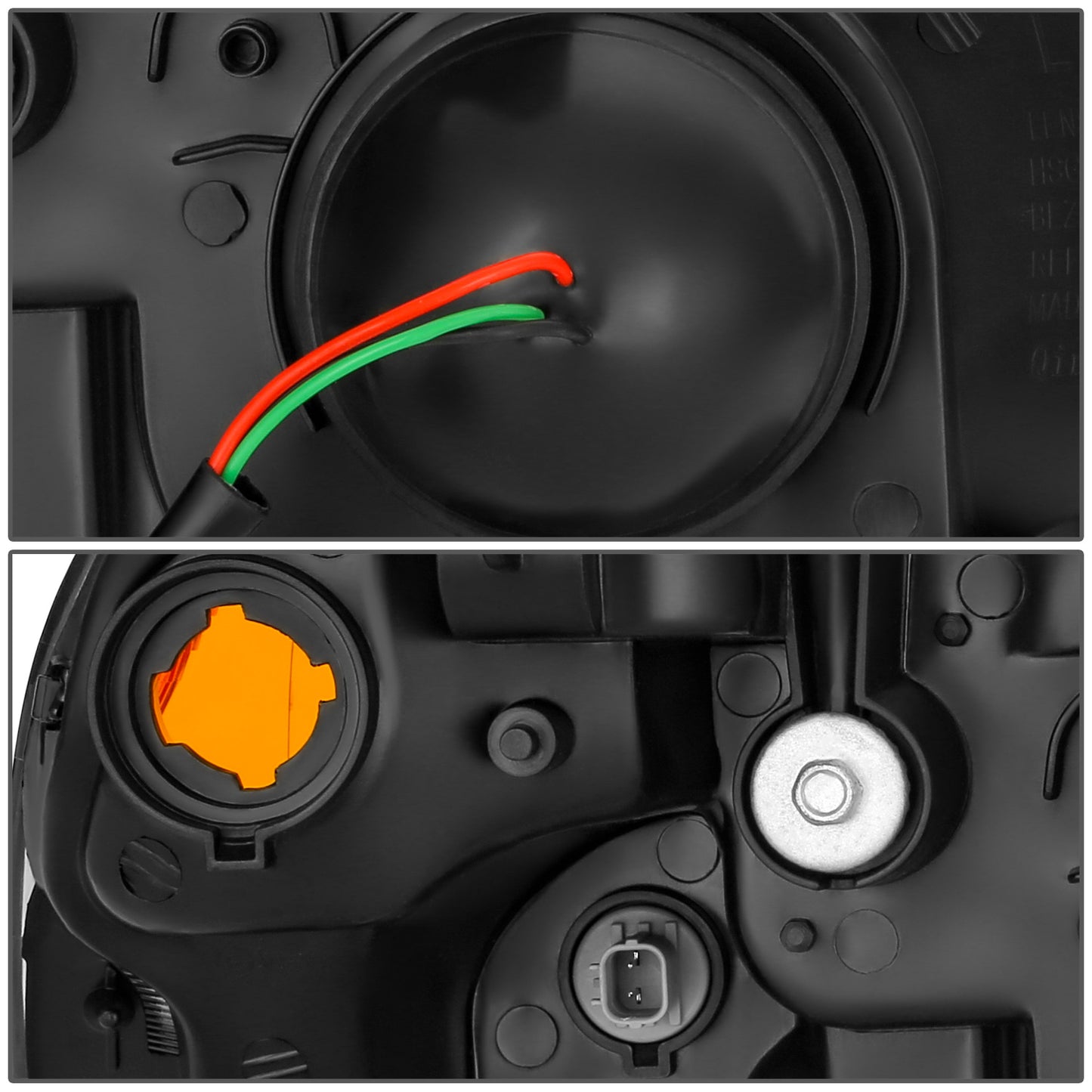 FAROS 01-03 HONDA CIVIC COUPE / SEDAN - LED RUNNING LIGHT REQUIRES WIRING INTO EXISTING LIGHTING WIRE HARNESS - LED DRL - PROJECTOR - CHROME HOUSING / AMBER CORNER - H7 LOW BEAM / H7 HIGH BEAM