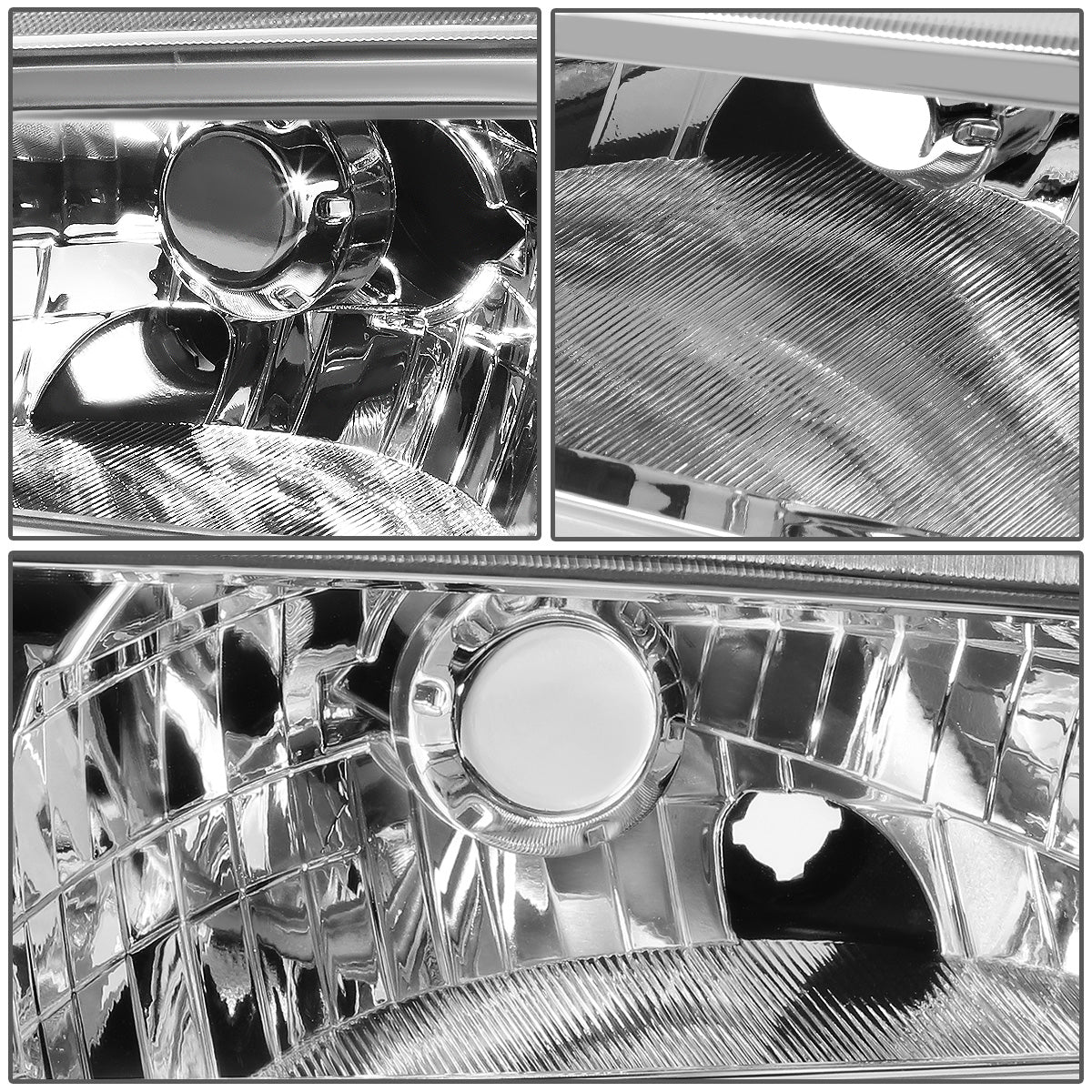 FAROS 92-95 HONDA CIVIC 2/3DR - DRL REQUIRES WIRING INTO EXISTING LIGHTING HARNESS - LED DRL - CHROME HOUSING / CLEAR CORNER - H4 HEADLIGHT / LED SIGNAL