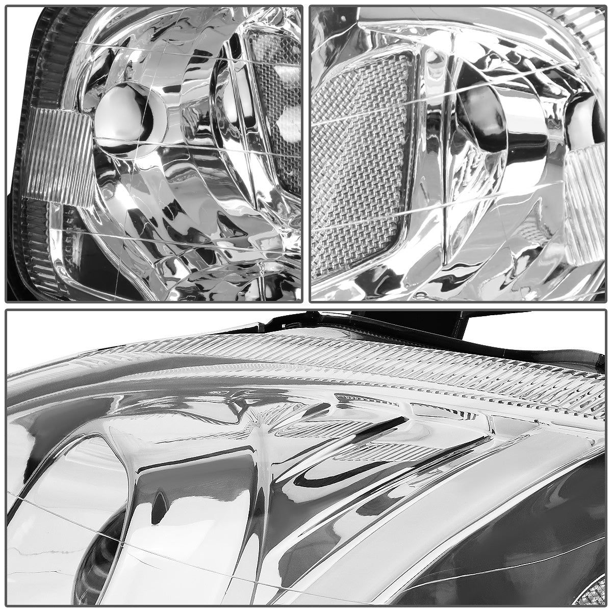 FAROS 99-00 HONDA CIVIC - LED RUNNING LIGHT REQUIRES WIRING INTO EXISTING LIGHTING WIRE HARNESS - LED DRL - PROJECTOR - CHROME HOUSING / CLEAR CORNER - H7 LOW BEAM / H7 HIGH BEAM