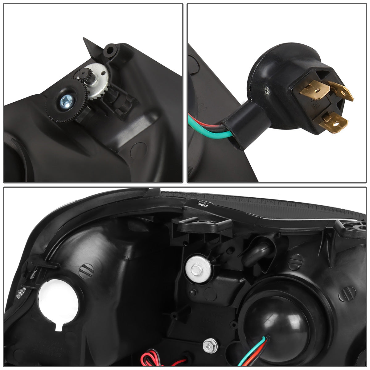 FAROS 99-00 HONDA CIVIC - LED RUNNING LIGHT REQUIRES WIRING INTO EXISTING LIGHTING WIRE HARNESS - LED DRL - PROJECTOR - SMOKE HOUSING / CLEAR CORNER - H7 LOW BEAM / H7 HIGH BEAM