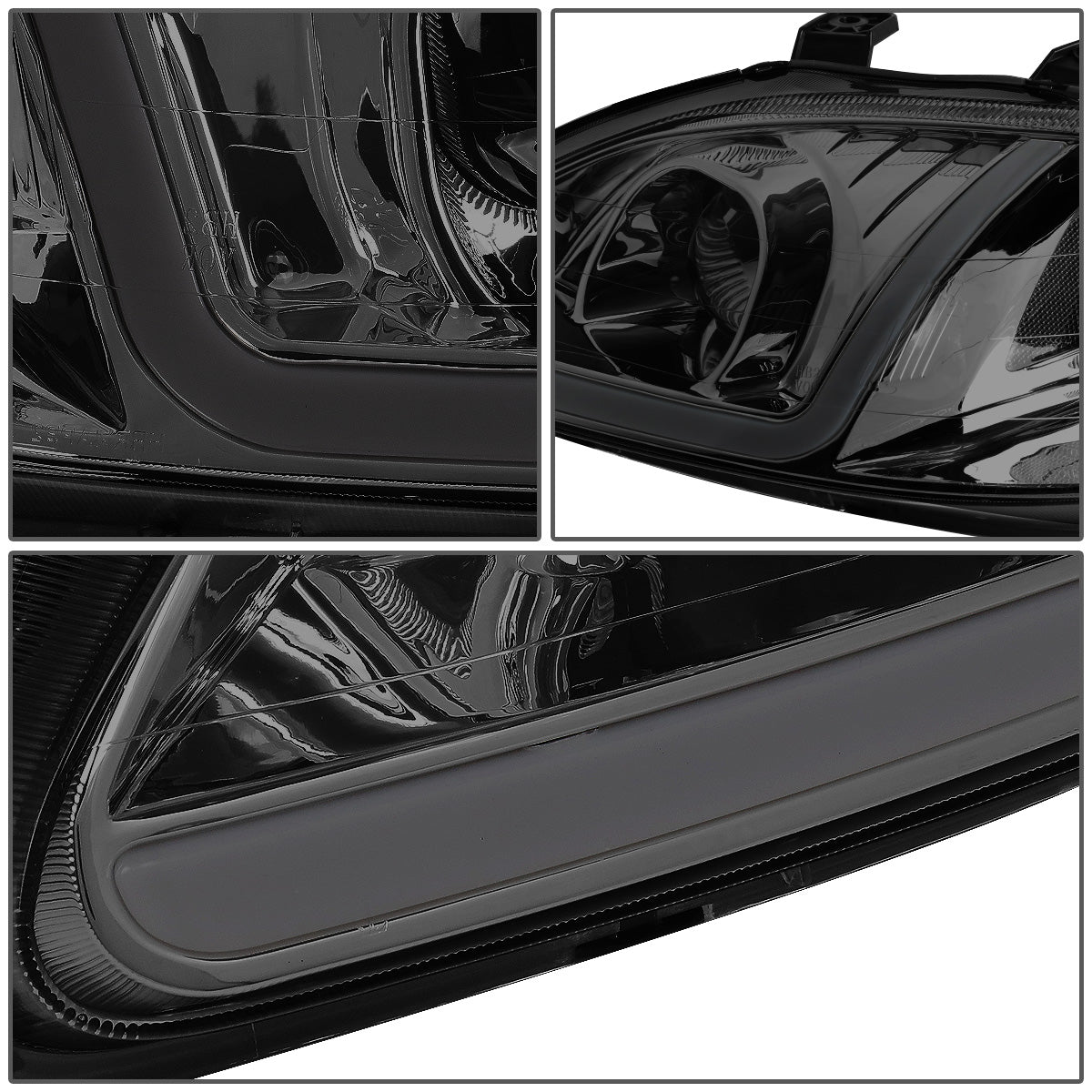 FAROS 99-00 HONDA CIVIC - LED RUNNING LIGHT REQUIRES WIRING INTO EXISTING LIGHTING WIRE HARNESS - LED DRL - PROJECTOR - SMOKE HOUSING / CLEAR CORNER - H7 LOW BEAM / H7 HIGH BEAM