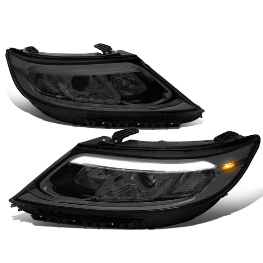 FAROS 14-15 KIA SORENTO - FITS MODELS WITH HALOGEN HEADLIGHTS WITH LED DRL - LED DRL - SMOKE HOUSING / CLEAR CORNER