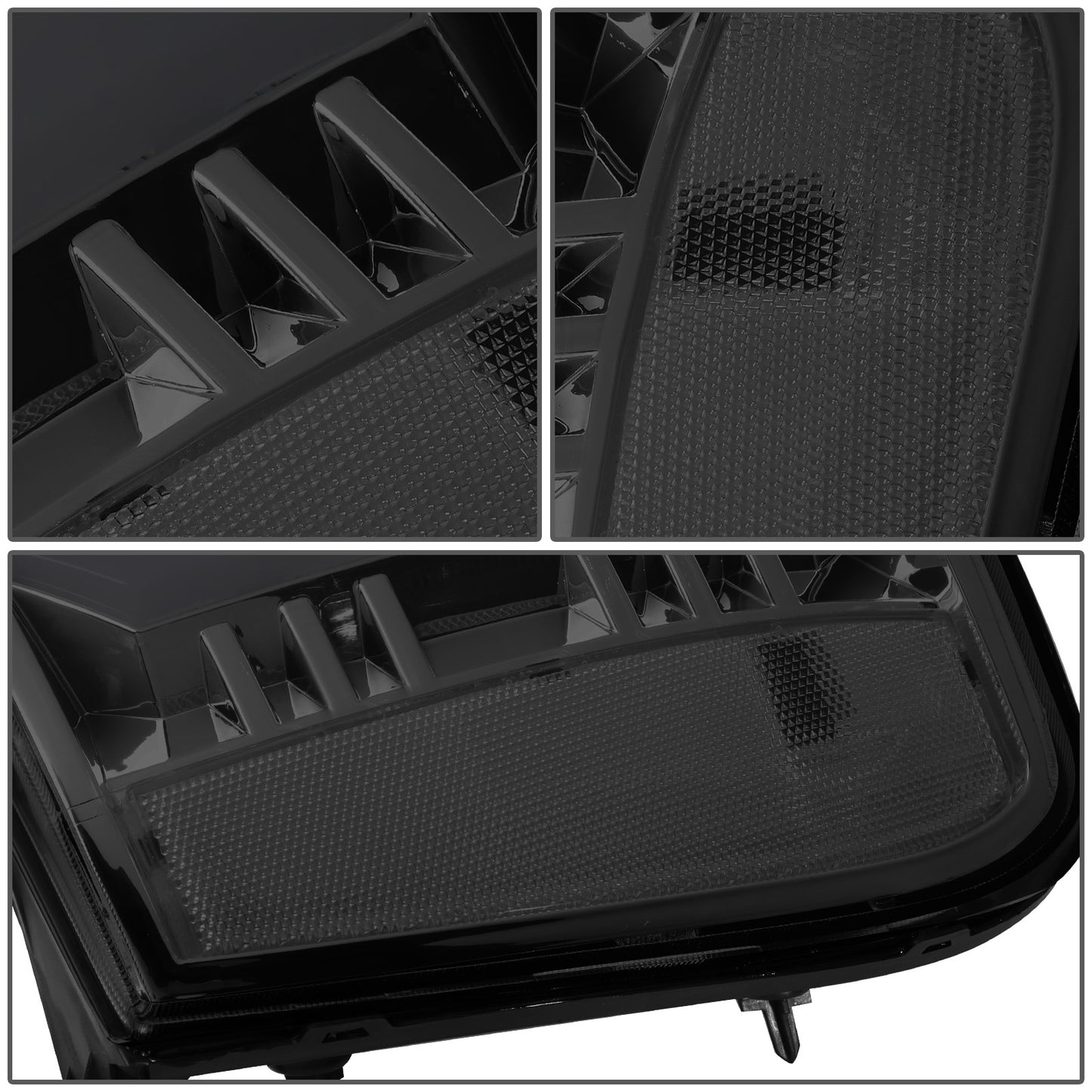 FAROS 07-13 GMC SIERRA 1500 / 07-14 GMC SIERRA 2500, 3500 - DOES NOT FIT 2007 CLASSIC STYLES - C-BAR LED DRL - SEQUENTIAL LED - SMOKE HOUSING / CLEAR CORNER