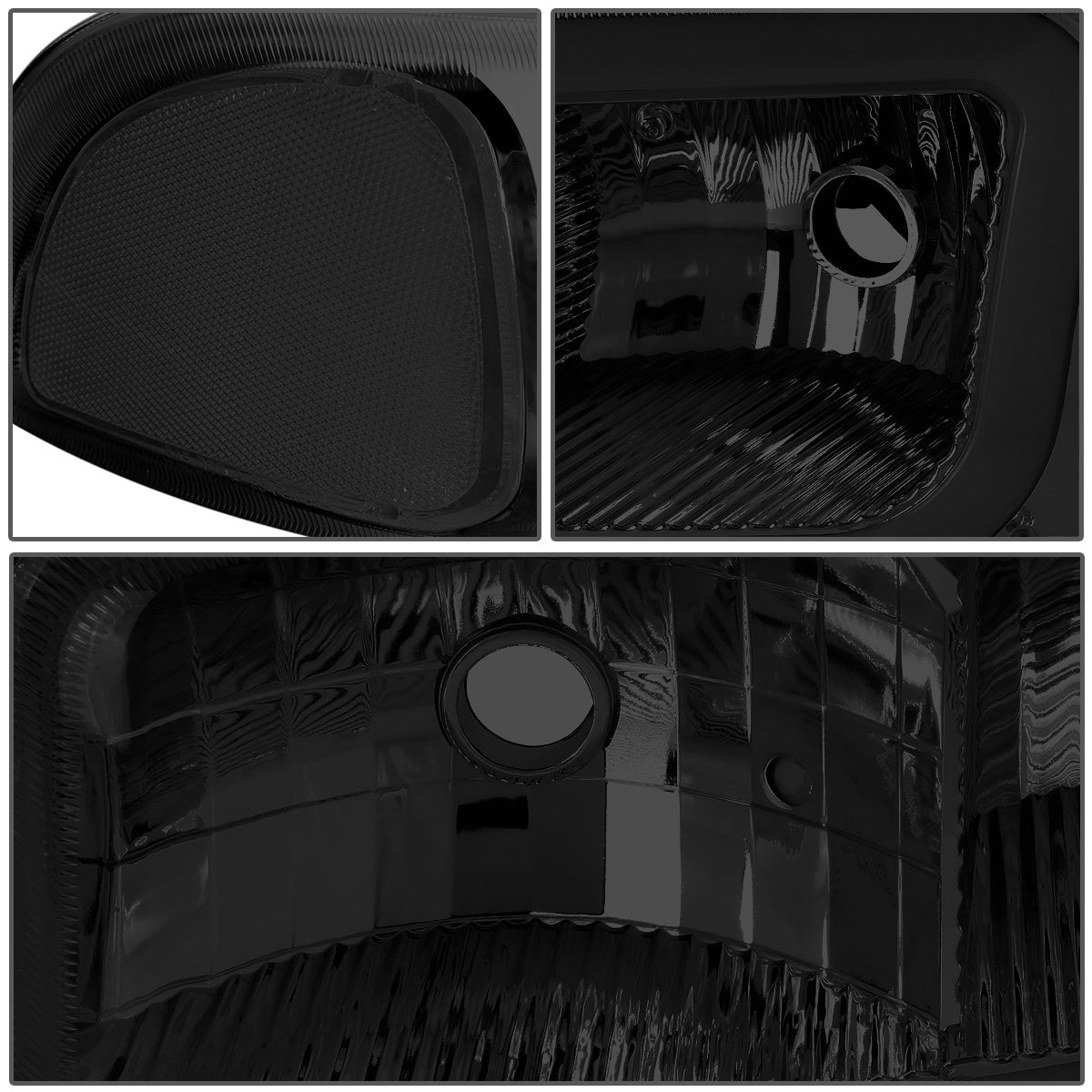 FAROS 00-06 GMC YUKON / 01-06 GMC YUKON XL 1500 / 02-06 GMC SIERRA 1500 / 2007 GMC SIERRA 1500 CLASSIC - FITS DENALI MODELS ONLY - LED DRL - SMOKE HOUSING / CLEAR CORNER - 9005 LOW BEAM / 9005 HIGH BEAM