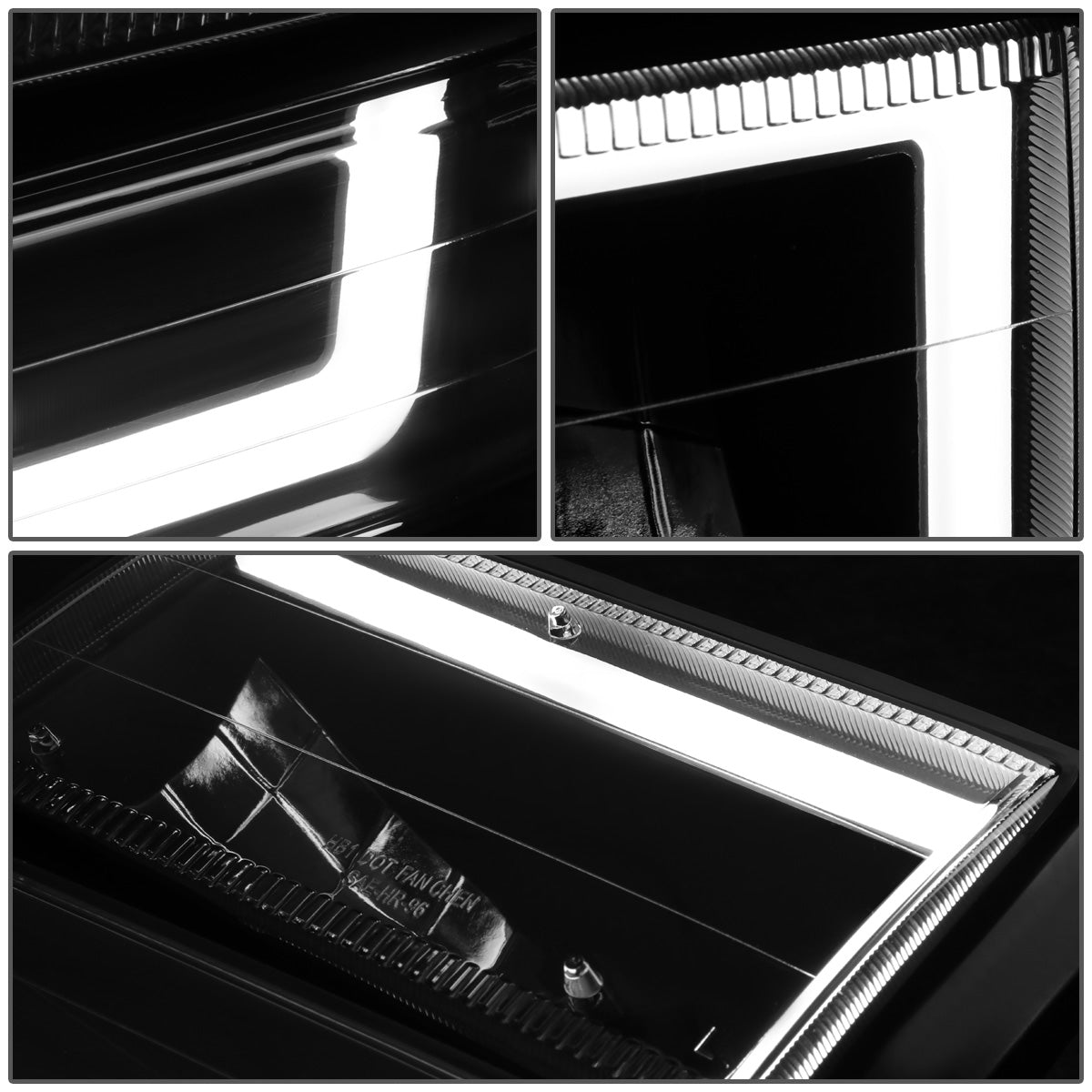 FAROS 91-94 FORD EXPLORER - LED RUNNING LIGHTS REQUIRE TAPPING INTO EXISTING WIRING - LED DRL - BLACK HOUSING / CLEAR CORNER - 9004 LOW BEAM / 9004 HIGH BEAM