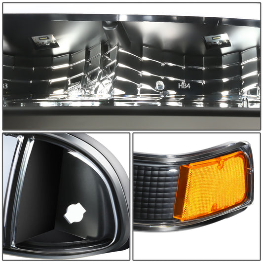 FAROS 98-04 CHEVROLET BLAZER / 98-04 CHEVROLET S10 - 194 MARKER - LED SWITCHBACK L-PATTERN LIGHT BAR - BLACK / AMBER