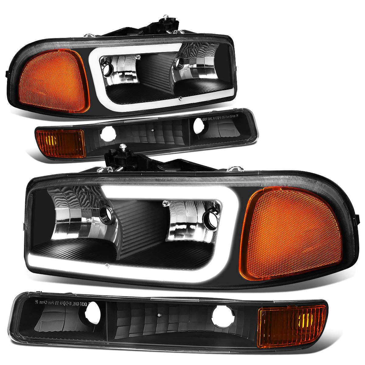 FAROS 99-07 GMC SIERRA 1500 / 01-07 GMC SIERRA 1500HD, SIERRA 2500HD, SIERRA 3500HD / 99-04 GMC SIERRA 2500 / 99-06 GMC YUKON / 00-06 GMC YUKON XL 1500, YUKON XL 2500 / 2001 GMC SIERRA C3 - DOES NOT FIT DENALI TRIMS / FITS 2007 CLASSIC MODELS ONLY - C-BAR