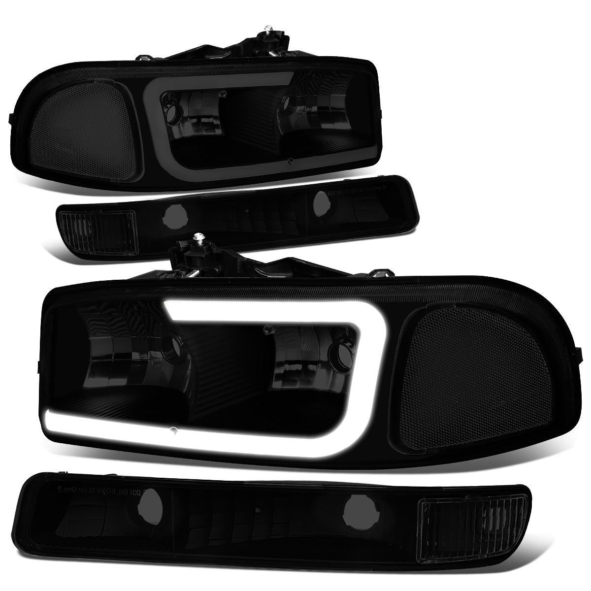 FAROS 99-07 GMC SIERRA 1500 / 01-07 GMC SIERRA 1500HD, SIERRA 2500HD, SIERRA 3500HD / 99-04 GMC SIERRA 2500 / 99-06 GMC YUKON / 00-06 GMC YUKON XL 1500, YUKON XL 2500 / 2001 GMC SIERRA C3 - DOES NOT FIT DENALI TRIMS / FITS 2007 CLASSIC MODELS ONLY - LED