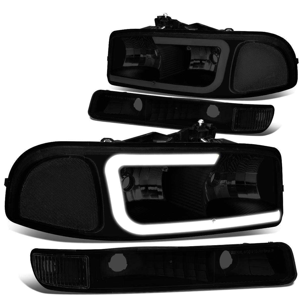 FAROS 99-07 GMC SIERRA 1500 / 01-07 GMC SIERRA 1500HD, SIERRA 2500HD, SIERRA 3500HD / 99-04 GMC SIERRA 2500 / 99-06 GMC YUKON / 00-06 GMC YUKON XL 1500, YUKON XL 2500 / 2001 GMC SIERRA C3 - DOES NOT FIT DENALI TRIMS / FITS 2007 CLASSIC MODELS ONLY - LED