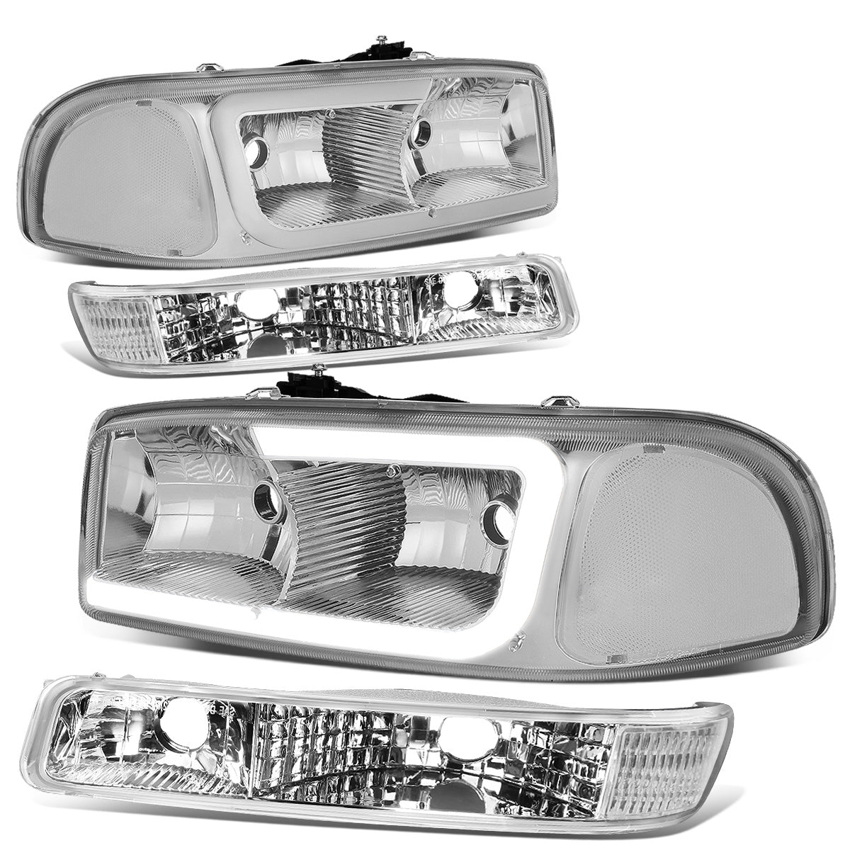 FAROS 99-07 GMC SIERRA 1500 / 01-07 GMC SIERRA 1500HD, SIERRA 2500HD, SIERRA 3500HD / 99-04 GMC SIERRA 2500 / 99-06 GMC YUKON / 00-06 GMC YUKON XL 1500, YUKON XL 2500 / 2001 GMC SIERRA C3 - DOES NOT FIT DENALI TRIMS / FITS 2007 CLASSIC MODELS ONLY - C-BAR