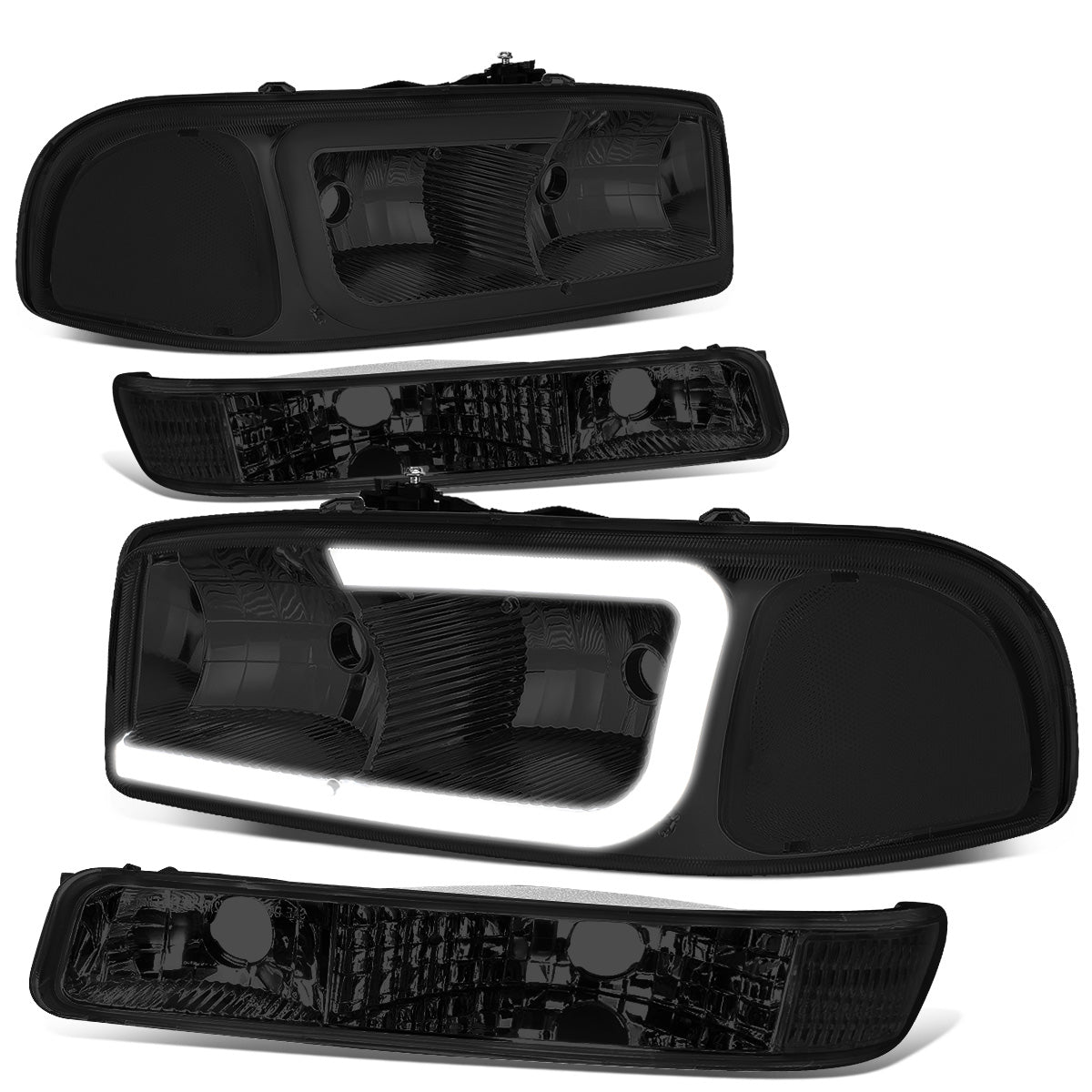 FAROS 99-07 GMC SIERRA 1500 / 01-07 GMC SIERRA 1500HD, SIERRA 2500HD, SIERRA 3500HD / 99-04 GMC SIERRA 2500 / 99-06 GMC YUKON / 00-06 GMC YUKON XL 1500, YUKON XL 2500 / 2001 GMC SIERRA C3 - DOES NOT FIT DENALI TRIMS / FITS 2007 CLASSIC MODELS ONLY - C-BAR