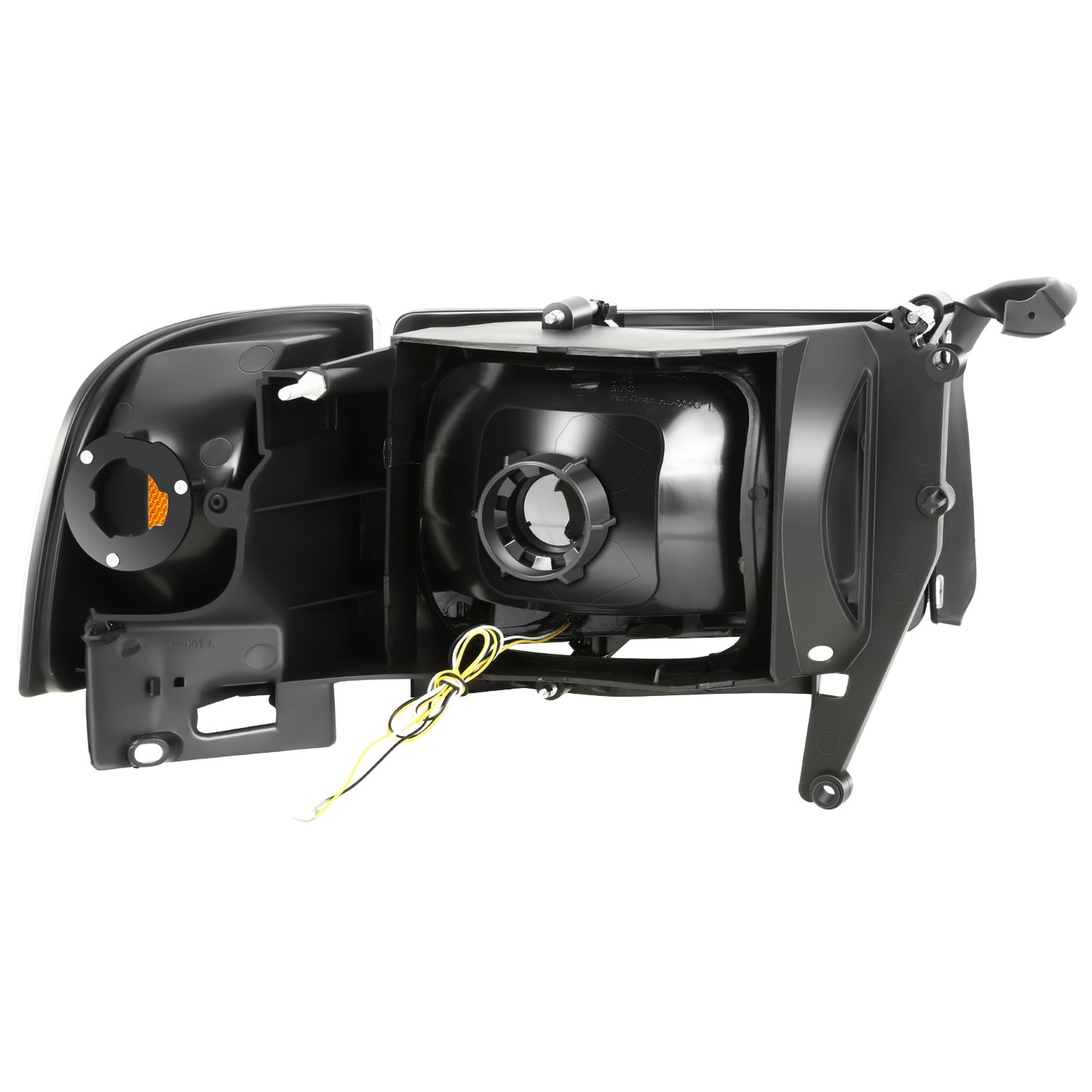 FAROS CLEAR LENS,AMBER REFLECTOR,BLACK HOUSING - 4PCS - LED BAR