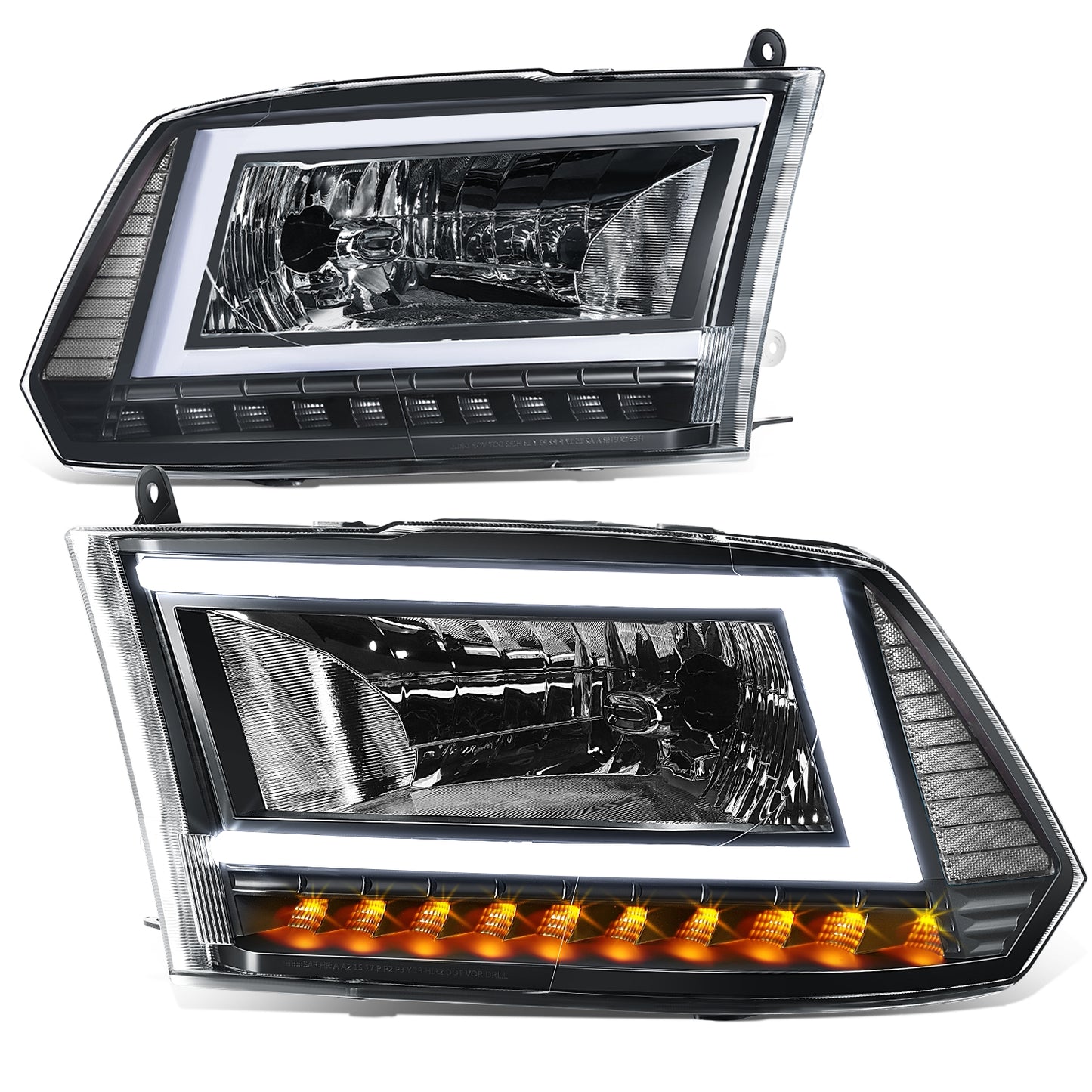 FAROS 10-18 RAM 1500-5500 - FIT DUAL OR QUAD HEADLIGHT MODELS - NOT FIT FACTORY PROJECTOR STYLE