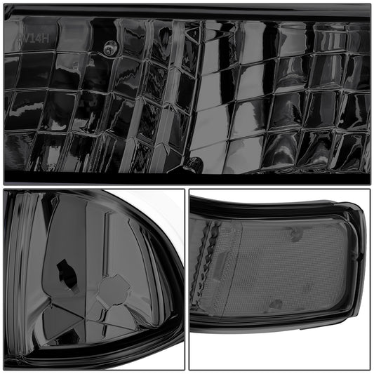 FAROS SMOKE LENS,CLEAR REFLECTOR,CHROME HOUSING - 4PCS - LED BAR