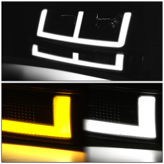 FAROS CLEAR LENS,CLEAR REFLECTOR,BLACK HOUSING - 4PCS - LED BAR - 03-14 CHEVROLET EXPRESS 1500 / 03-23 CHEVROLET EXPRESS 25003 / 03-23 CHEVROLET EXPRESS 3500 / 09-22 CHEVROLET EXPRESS 4500 / 03-14 GMC SAVANA 1500 / 03-23 GMC SAVANA 2500 / 03-23 GMC SAVANA