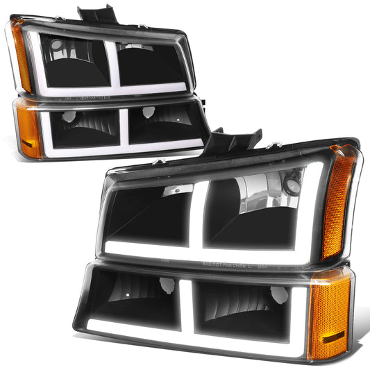 FAROS 03-06 CHEVROLET AVALANCHE 1500 2500 / 03-06 CHEVROLET SILVERADO 1500 2500 3500 / 03-06 CHEVROLET SILVERADO 1500 HD 2500 HD / 2007 CHEVROLET SILVERADO 1500 1500 HD 2500 HD 3500 CLASSIC - FIT MODELS WITHOUT FACTORY CLADDING ONLY - OE STYLE - LED -