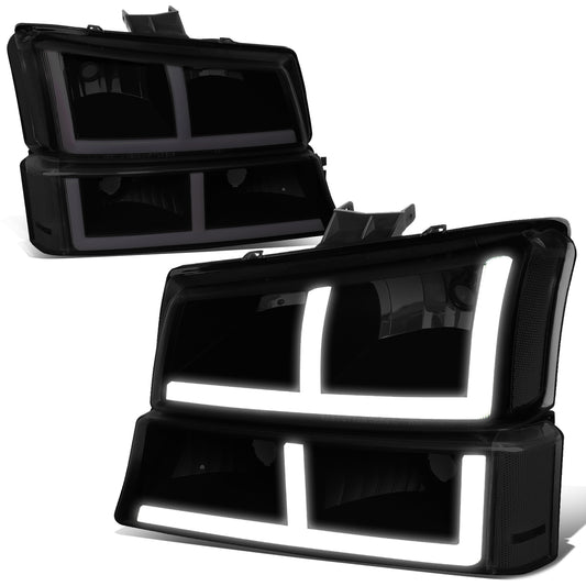 FAROS 03-06 CHEVROLET AVALANCHE 1500 2500 / 03-06 CHEVROLET SILVERADO 1500 2500 3500 / 03-06 CHEVROLET SILVERADO 1500 HD 2500 HD / 2007 CHEVROLET SILVERADO 1500 1500 HD 2500 HD 3500 CLASSIC - FIT MODELS WITHOUT FACTORY CLADDING ONLY - OE STYLE - LED -