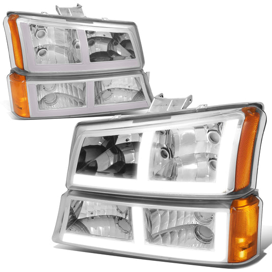 FAROS 03-06 CHEVROLET AVALANCHE 1500 2500 / 03-06 CHEVROLET SILVERADO 1500 2500 3500 / 03-06 CHEVROLET SILVERADO 1500 HD 2500 HD / 2007 CHEVROLET SILVERADO 1500 1500 HD 2500 HD 3500 CLASSIC - FIT MODELS WITHOUT FACTORY CLADDING ONLY - OE STYLE - LED -