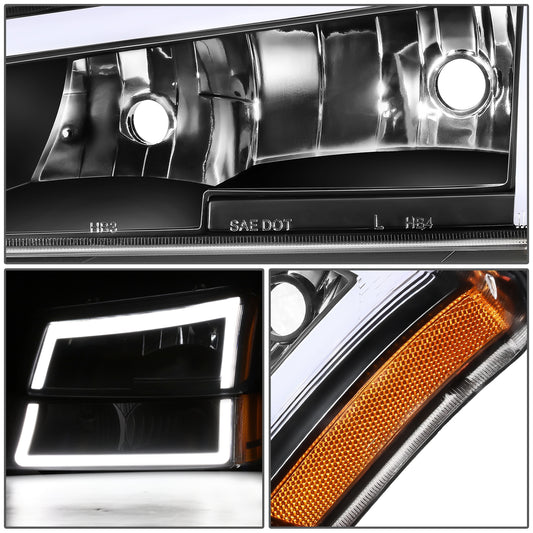 FAROS 03-06 CHEVY SILVERADO 1500, 2500, 2500HD, 3500, 3500HD, CHEVY AVALANCHE 1500, 2500 / 2007 SILVERADO 1500, 1500HD, 2500HD, 3500 CLASSIC - FITS AVALANCHE MODELS WITHOUT FACTORY CLADDING ONLY - REQUIRES WIRING TO EXISTING VEHICLE WIRING HARNESS - LED