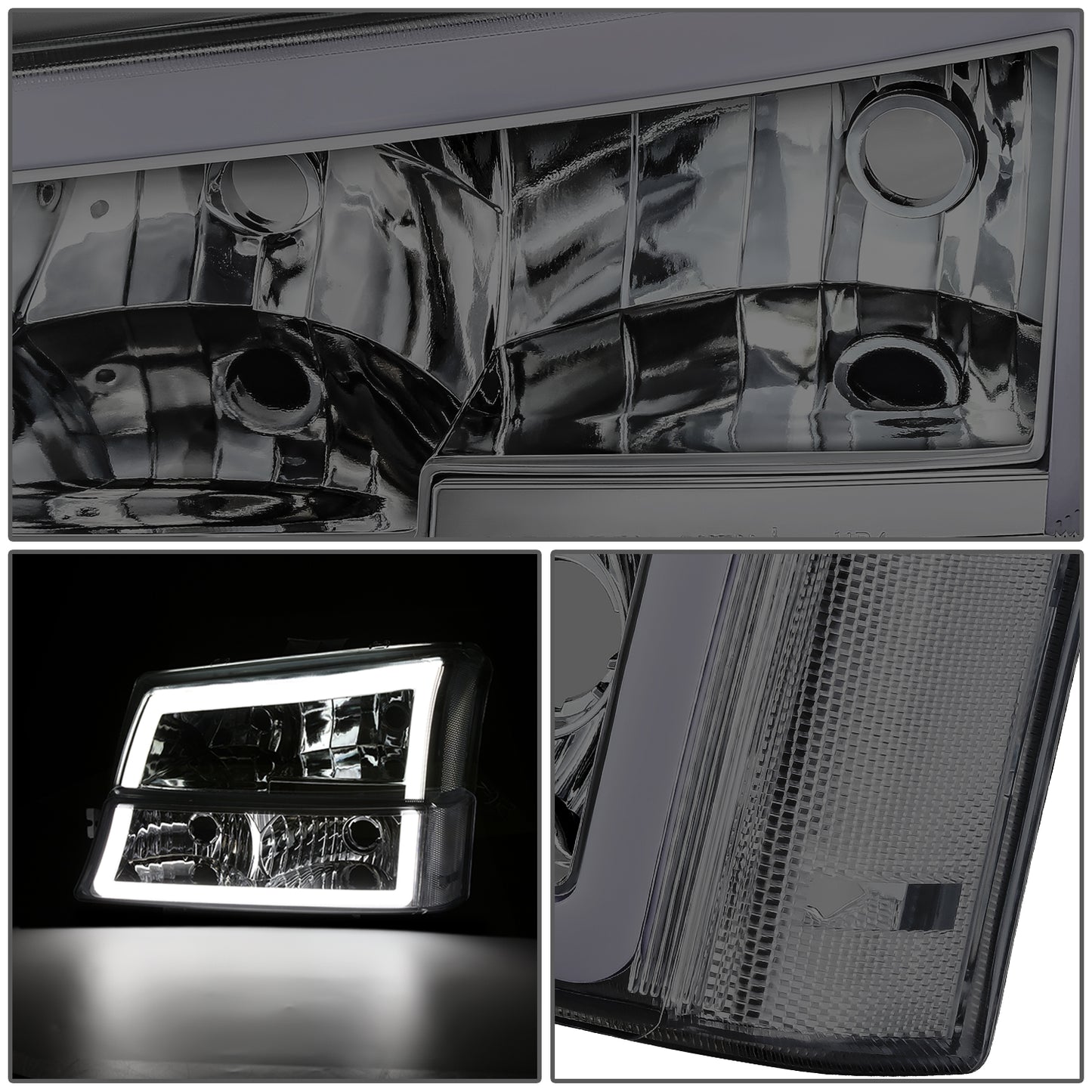 FAROS 03-06 CHEVY SILVERADO 1500, 2500, 2500HD, 3500, 3500HD, CHEVY AVALANCHE 1500, 2500 / 2007 SILVERADO 1500, 1500HD, 2500HD, 3500 CLASSIC - FITS AVALANCHE MODELS WITHOUT FACTORY CLADDING ONLY - REQUIRES WIRING TO EXISTING VEHICLE WIRING HARNESS - LED